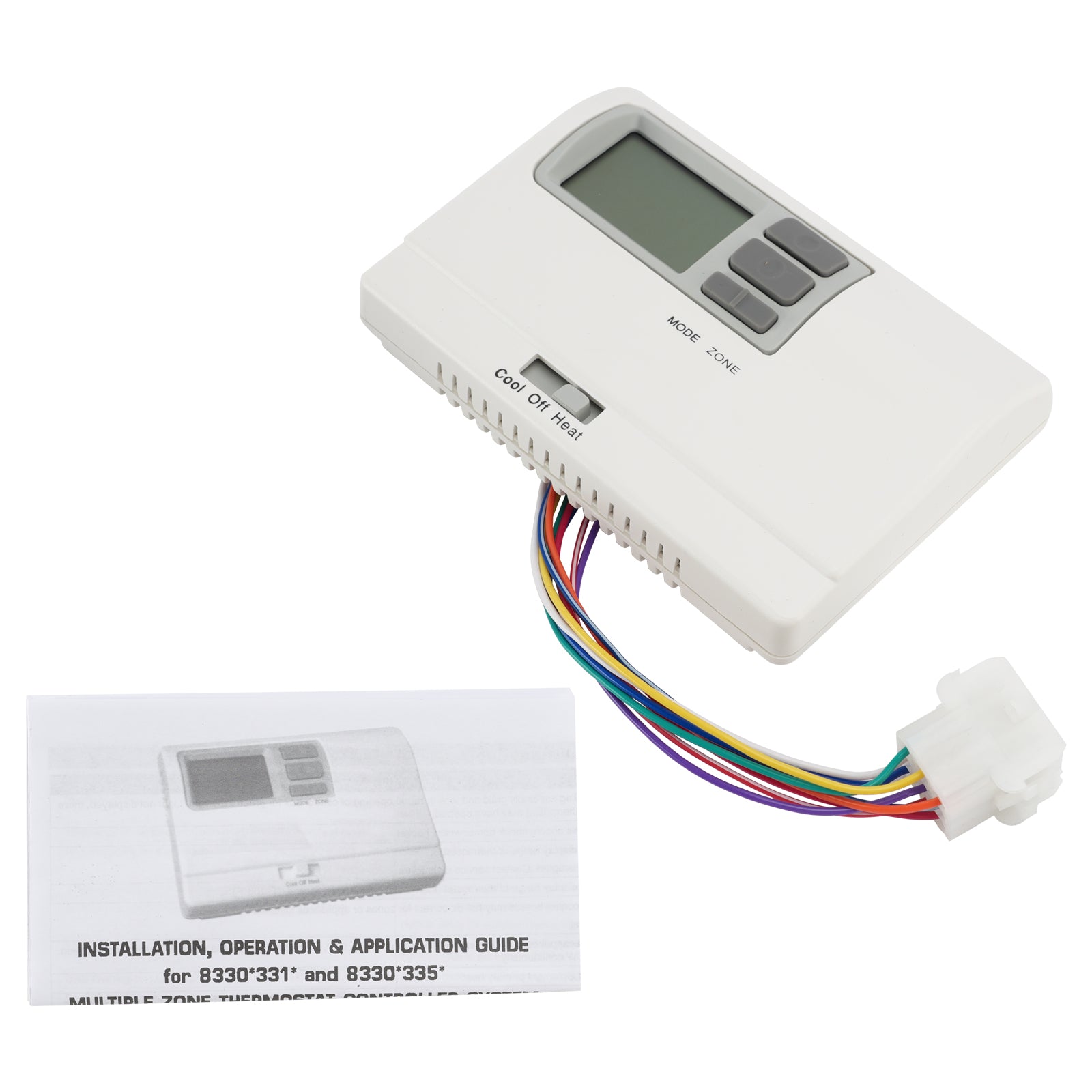 8330D3351 Digital Thermostat Rv Thermostat Heat/Cool WallMount White For Coleman