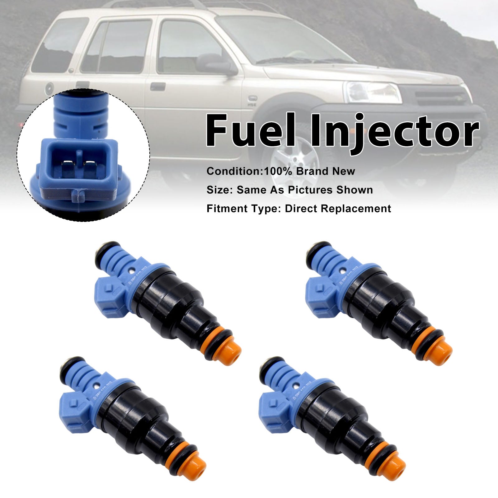 4Pcs Fuel Injector For Rover 75 1999-2005 For MG MGF 1995-2002 0280150703