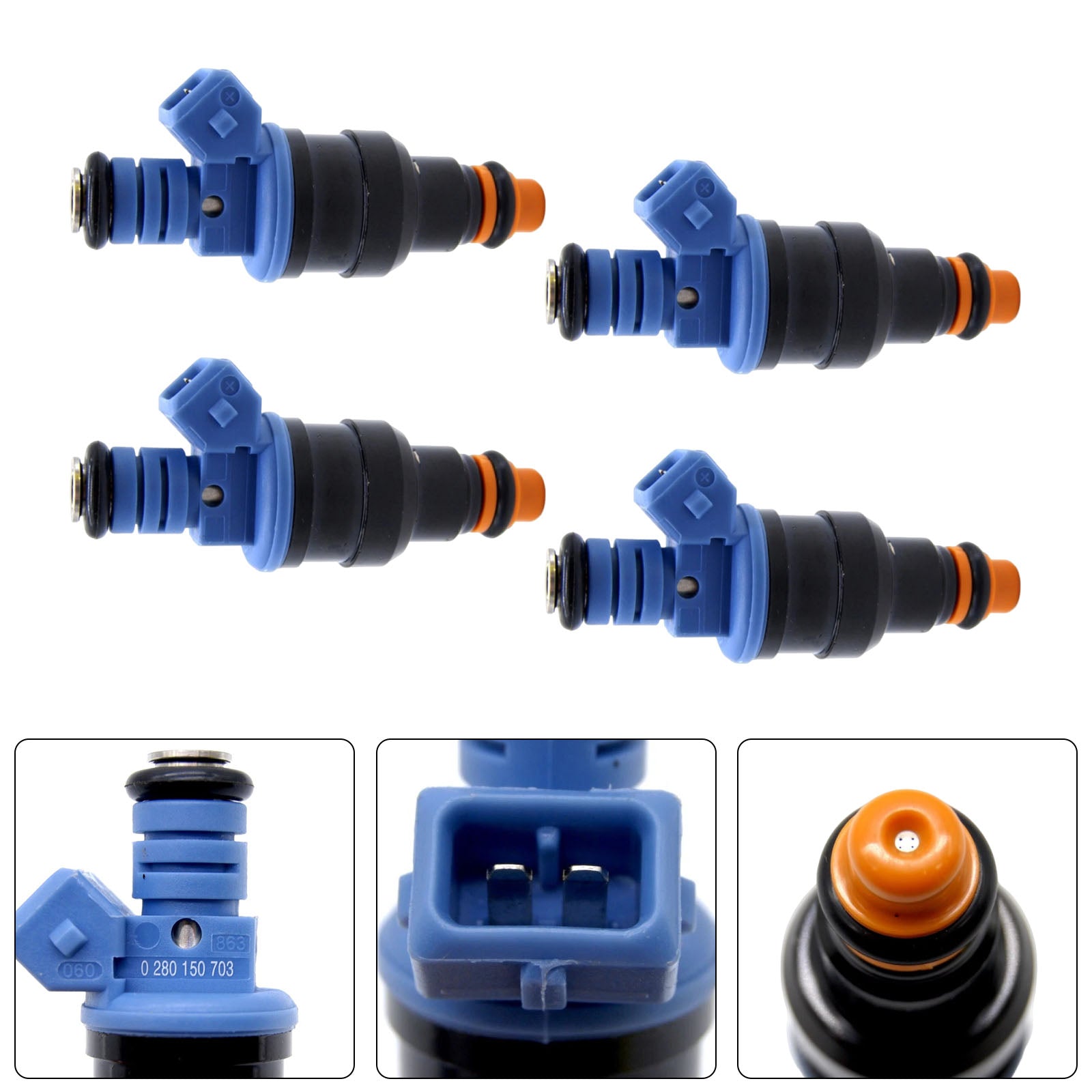 4Pcs Fuel Injector For Rover 75 1999-2005 For MG MGF 1995-2002 0280150703