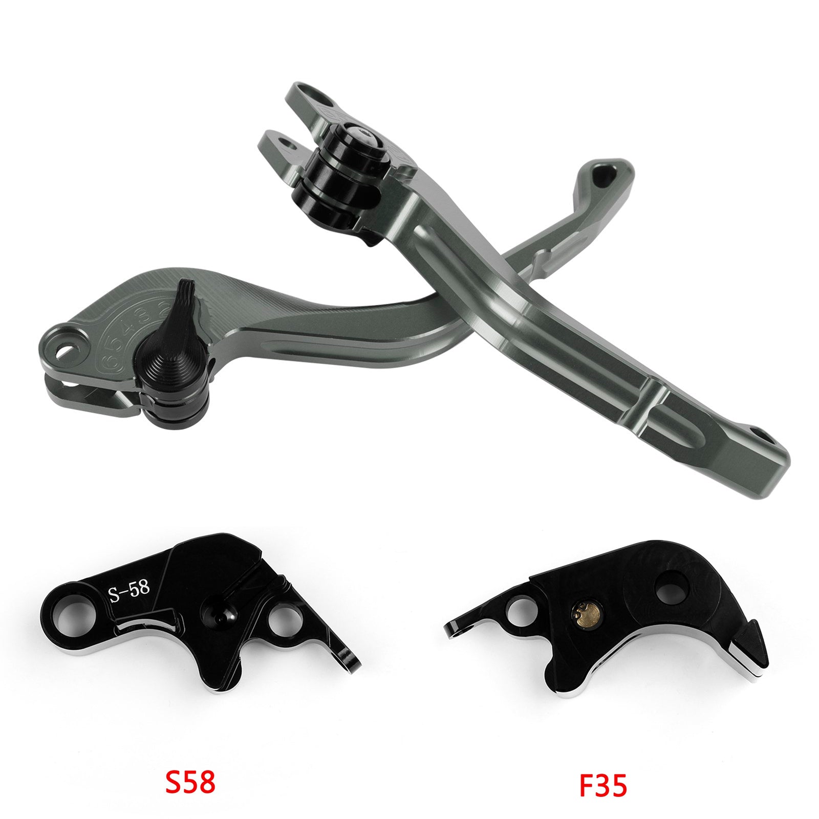 Short Clutch Brake Lever fit for Suzuki GSXR600 750 2006-2010 GSX-S1000/F 2015