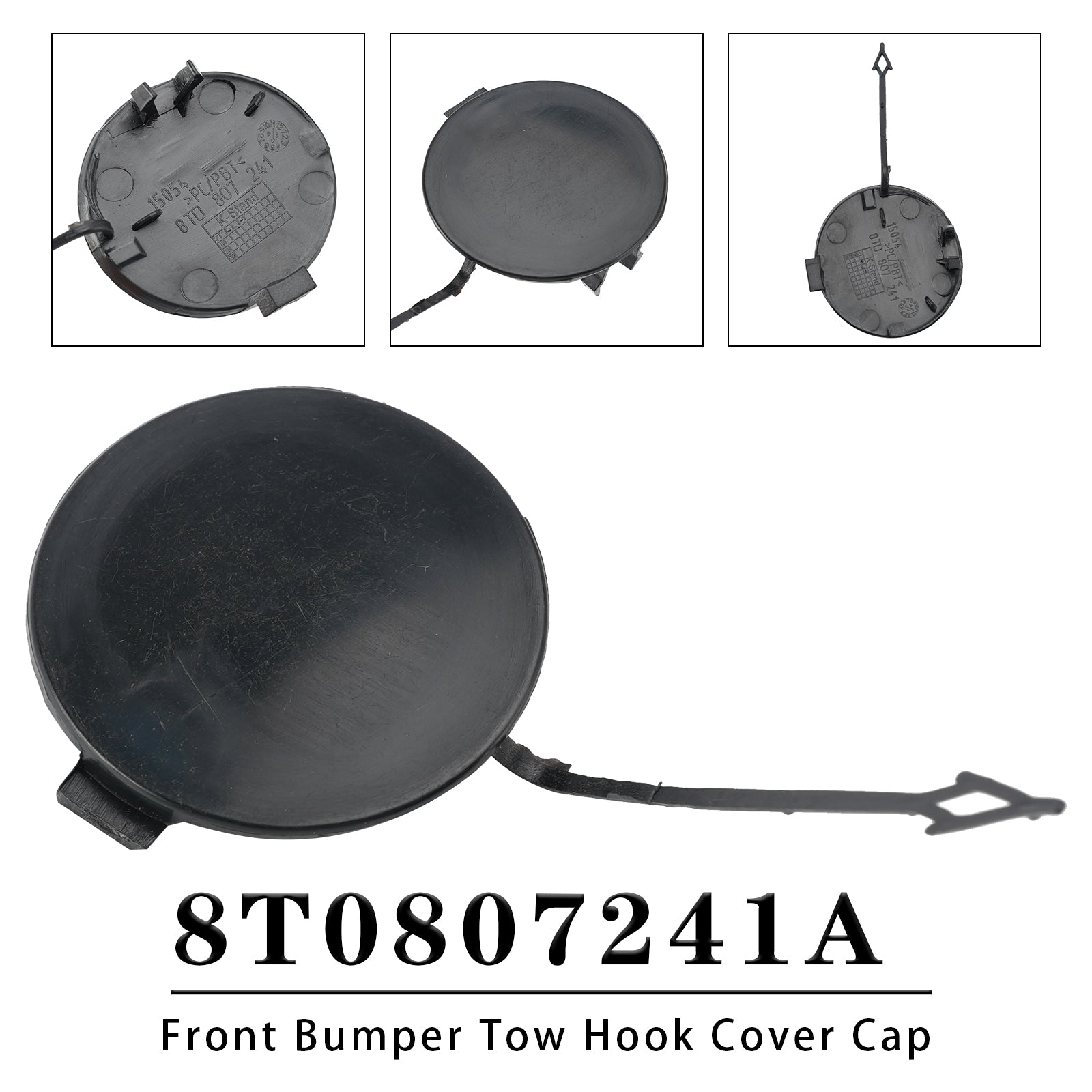 Front Bumper Tow Hook Cover Cap 8T0807241A for Audi A5 2008-2011 S-Line