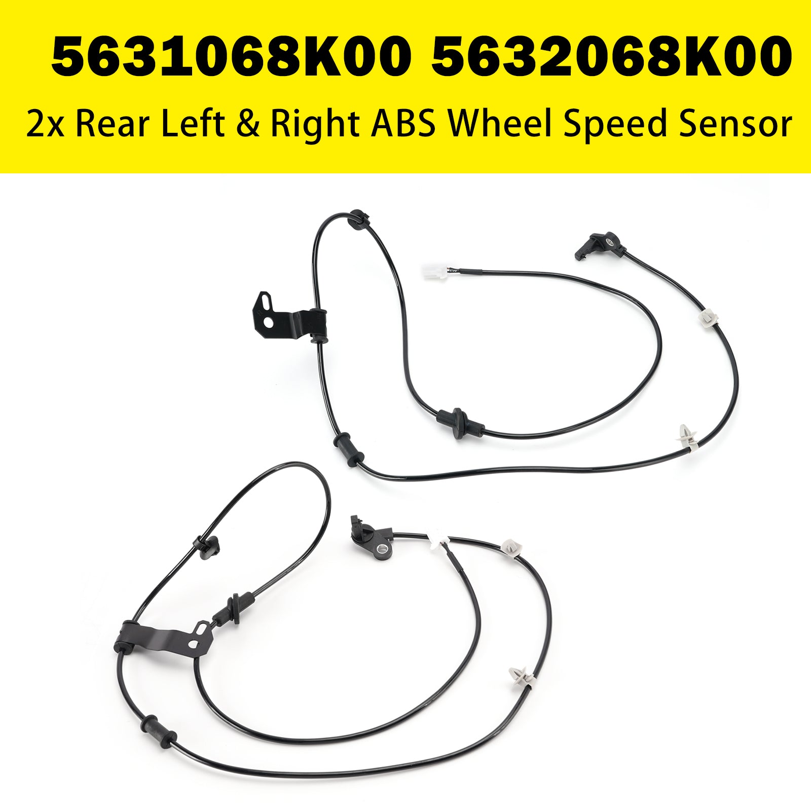 2x Rear Left & Right ABS Wheel Speed Sensor for Suzuki Alto VII 2009-2025 1.0