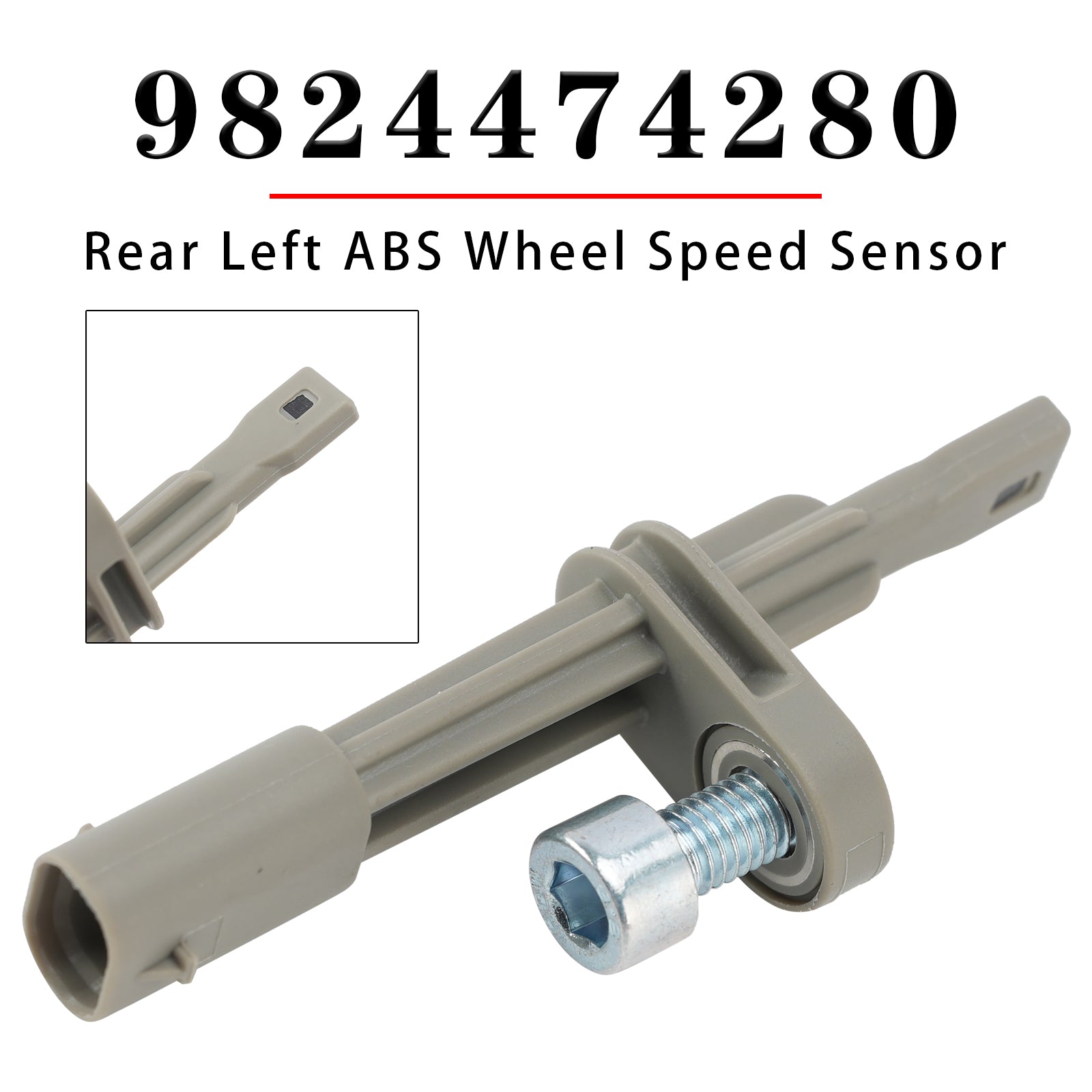 Rear Right or Left ABS Wheel Speed Sensor for Citroen 9824474280
