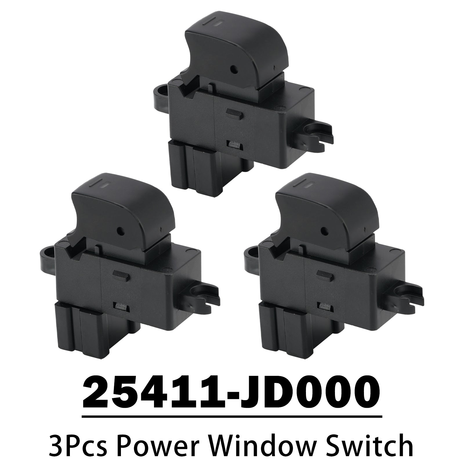 3Pcs Power Window Switch for Nissan Dualis Qashqai J10 Murano 3.5L 25411-JD000
