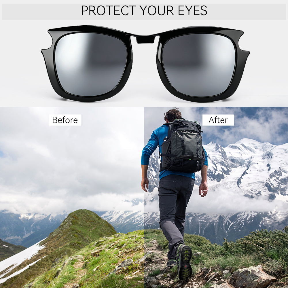 4Pcs Polarized Clip for Ray-Ban Meta Wayfarer & Gen 2 (RW4006/RW4012 Standard 50-22)