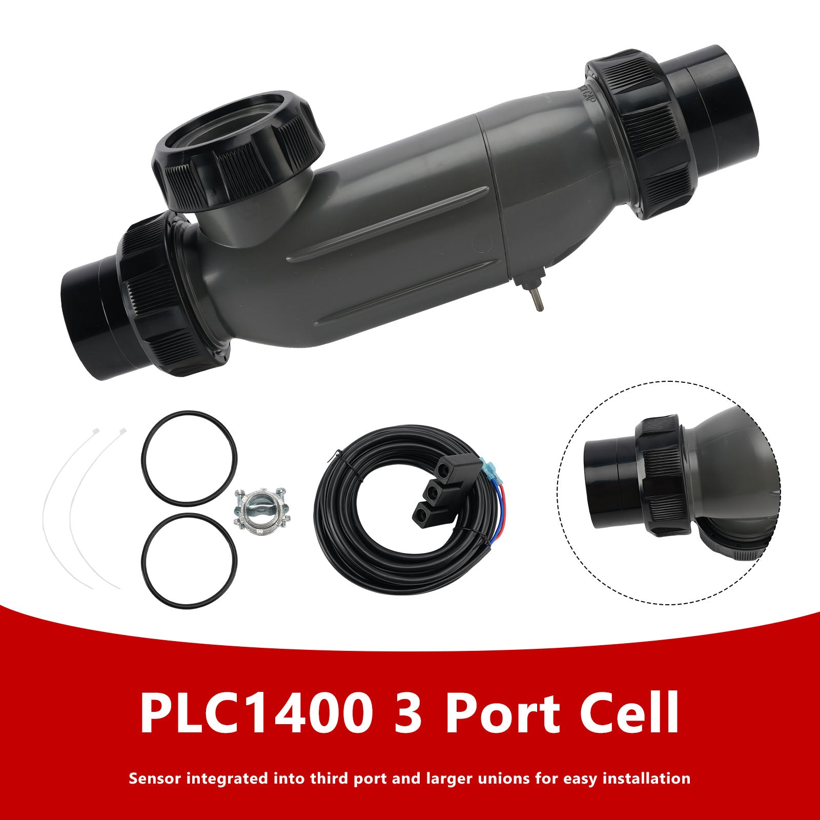 PLC1400 Replacement Cell Kit Includes Cell Cable Flow Sensor