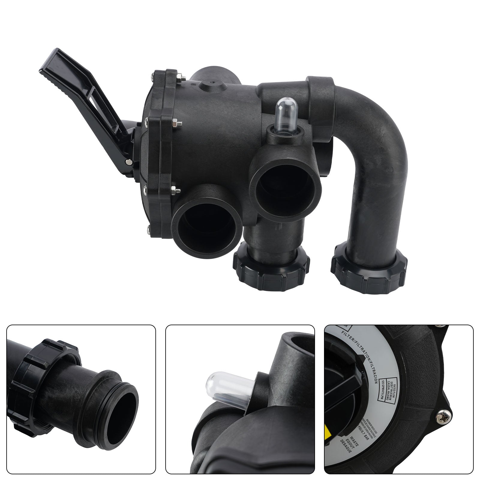SP0740DE Valve Assembly For Hayward D.E. Filter 2 In SKT 4-Way Valve