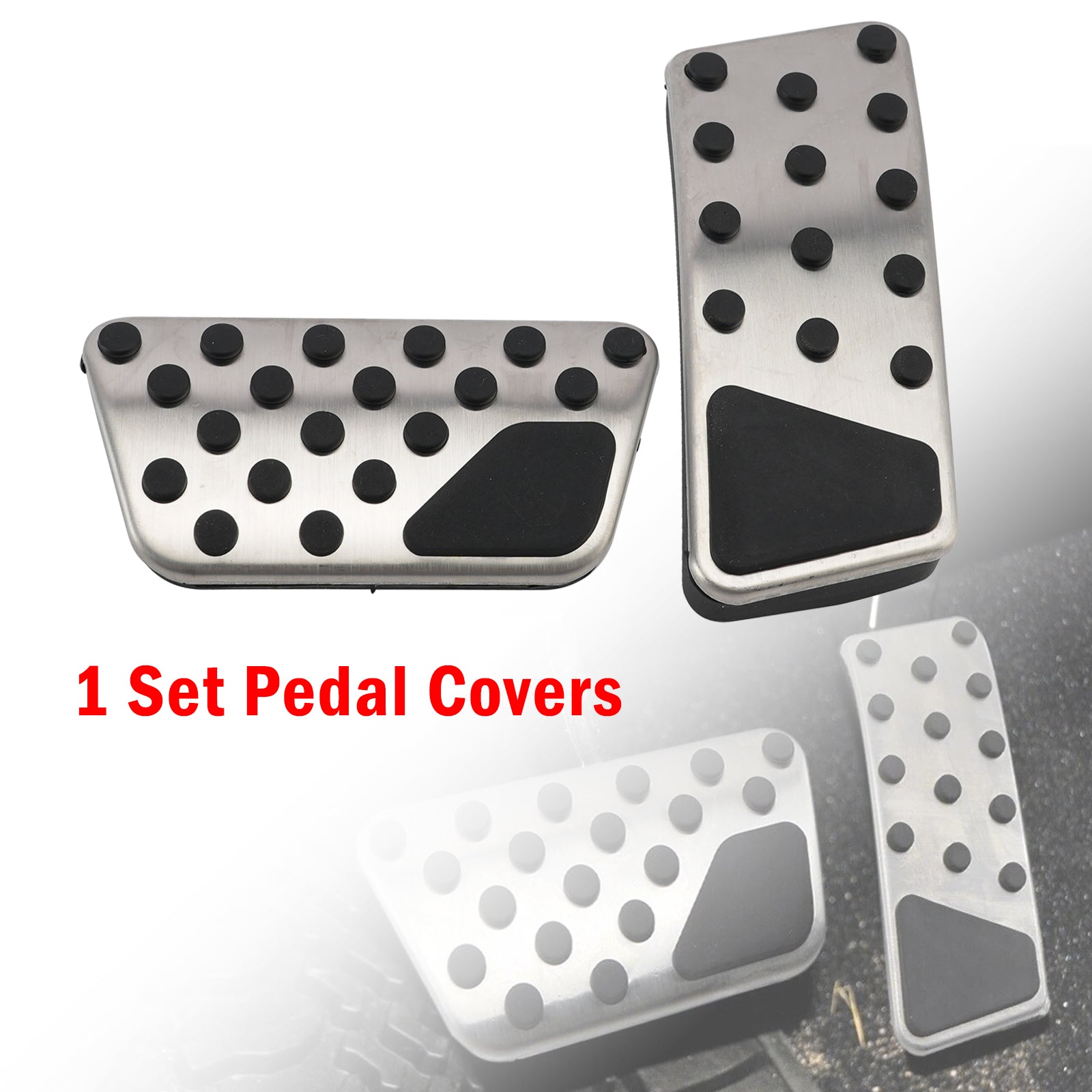 Pedal Set Pedals Pedal Caps For Jeep Wrangler 2008-2017 Automatic