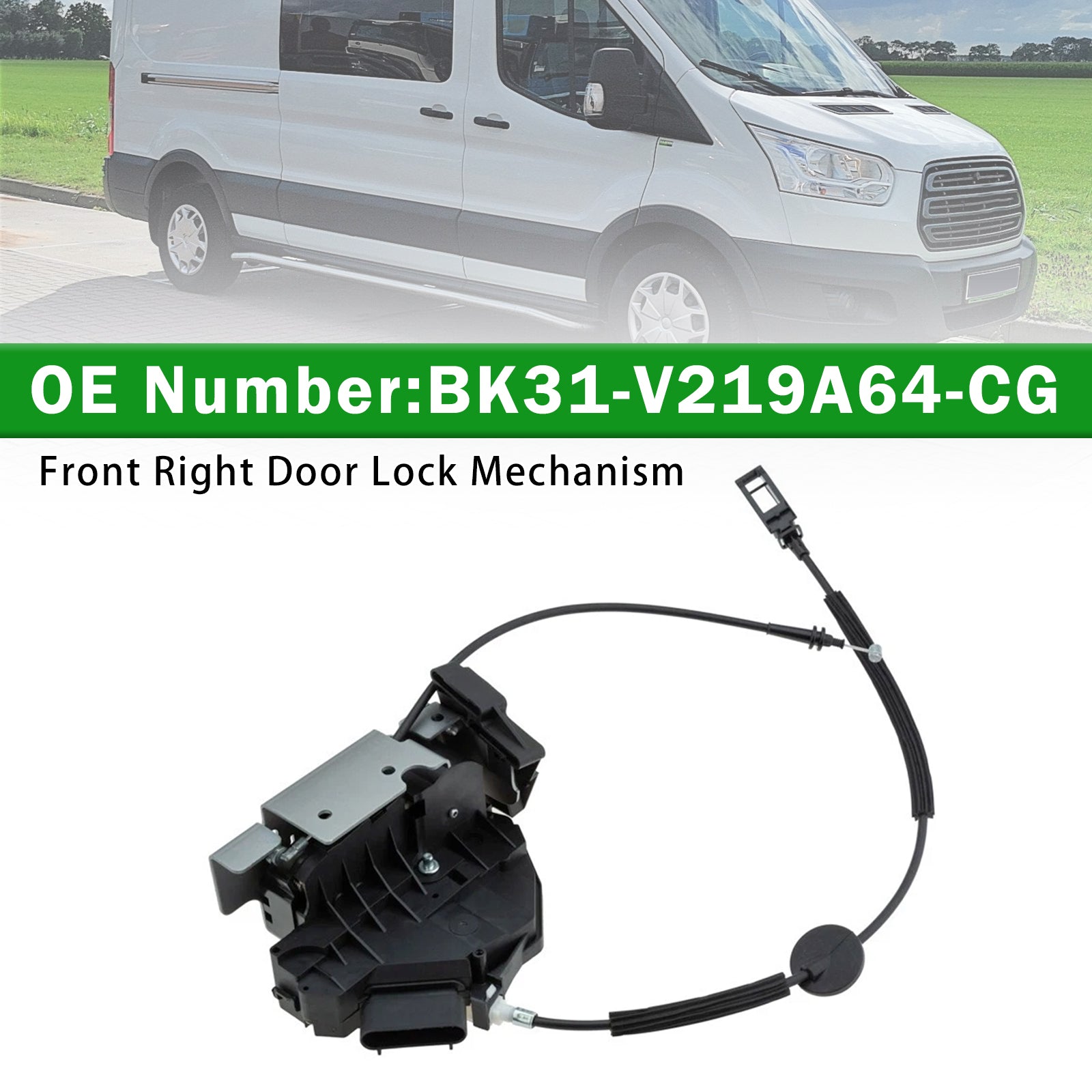 Front Right Door Lock Mechanism BK31-V219A64-CG For Ford Transit V363 Bus 2013-2025