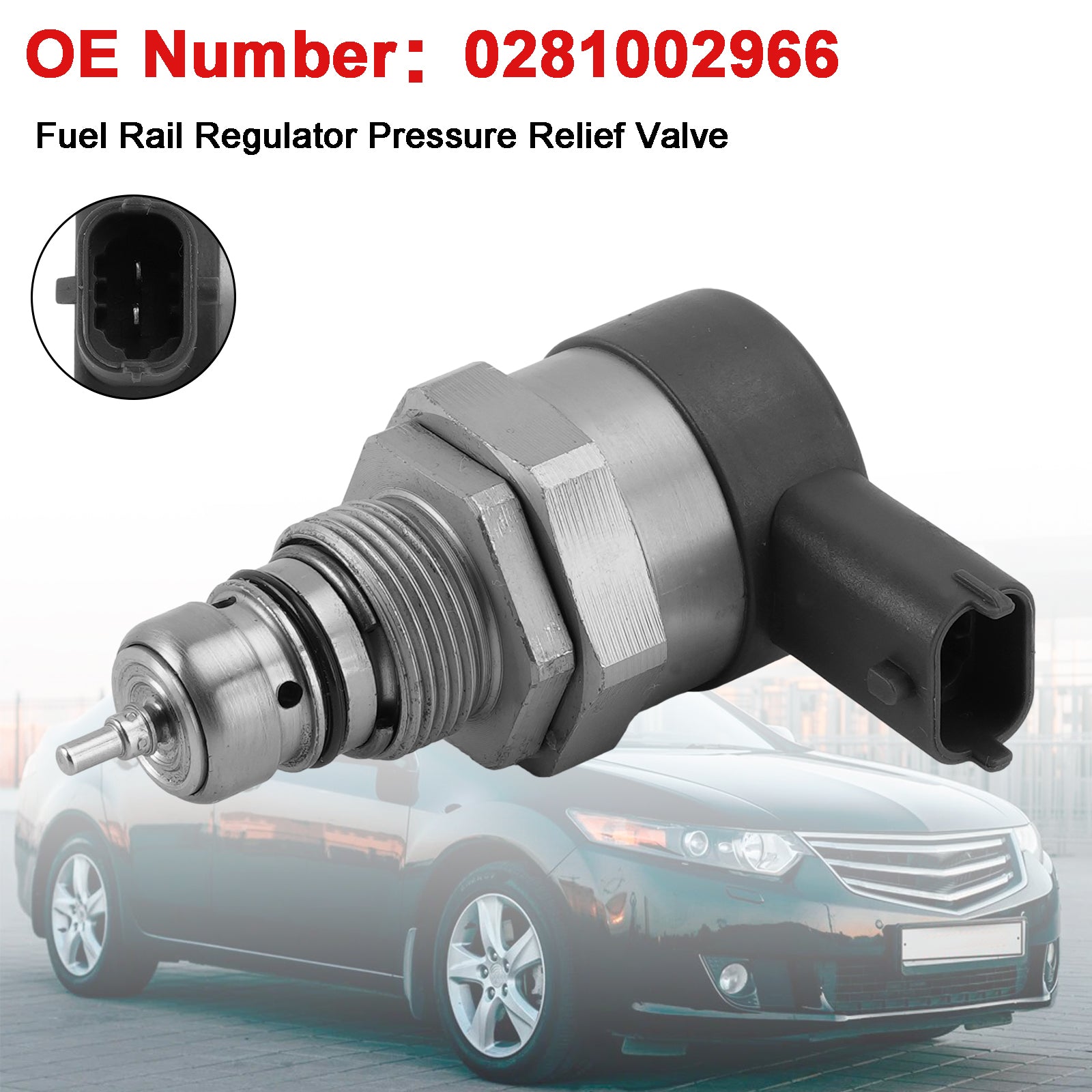 Fuel Rail Regulator Pressure Relief Valve 0281002966 For Honda 1.6 2.2 I-DTEC