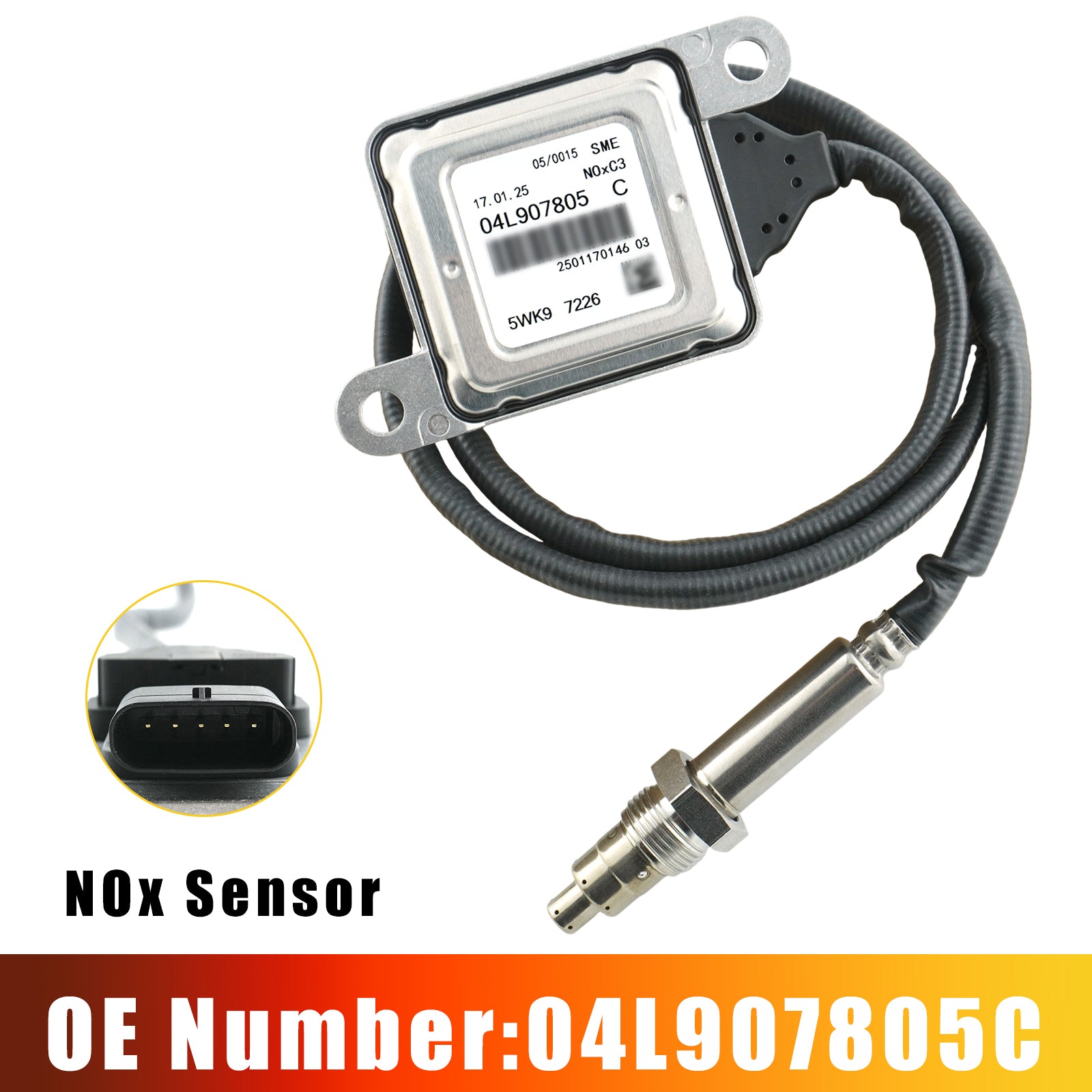 Nitrogen Oxide NOx Sensor 04L907805C For VW Passat B8 Skoda Superb 2.0 2014-2018