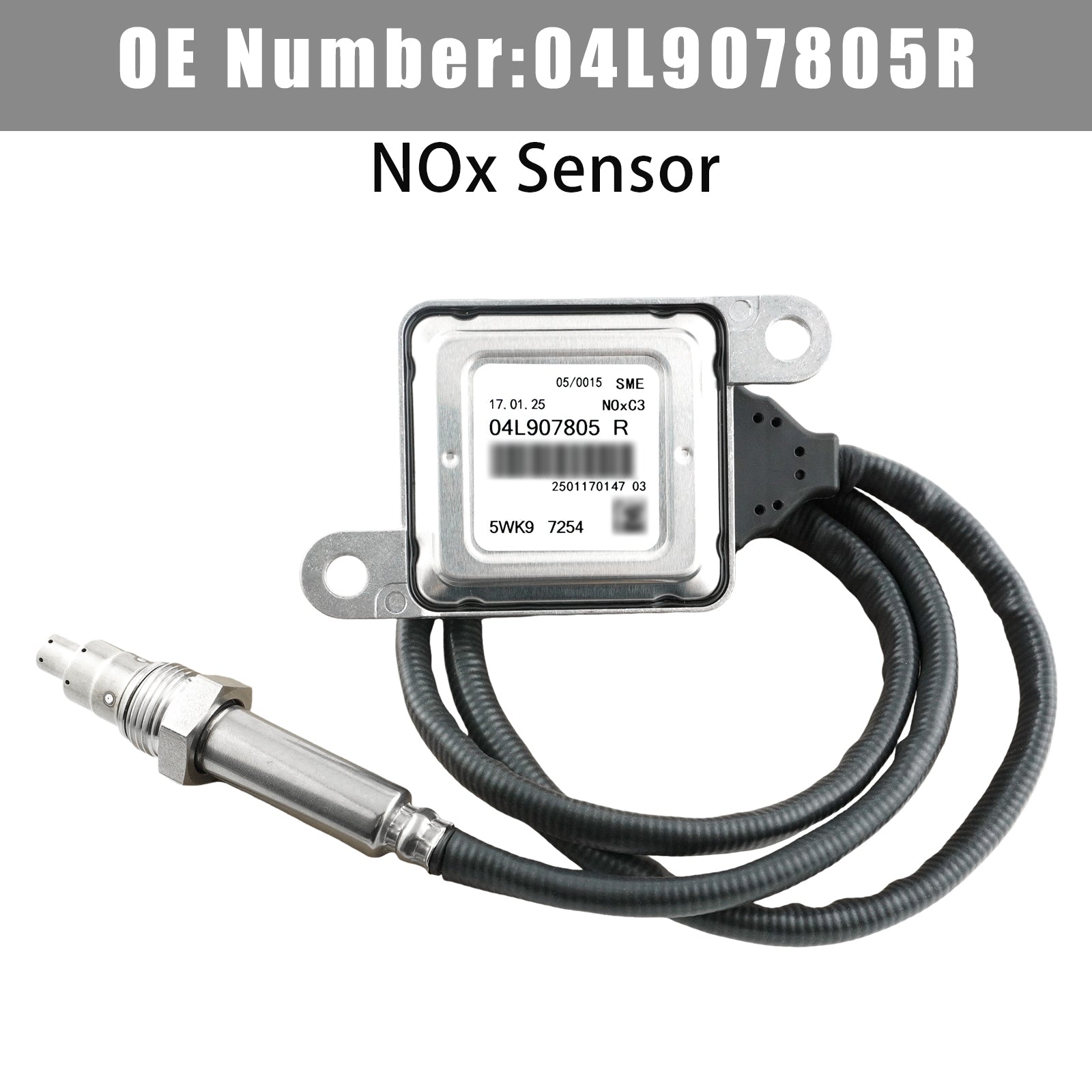 Nitrogen Oxide NOx Sensor 04L907805R 5WK97254 For Skoda SUPERB III VW PASSAT B8