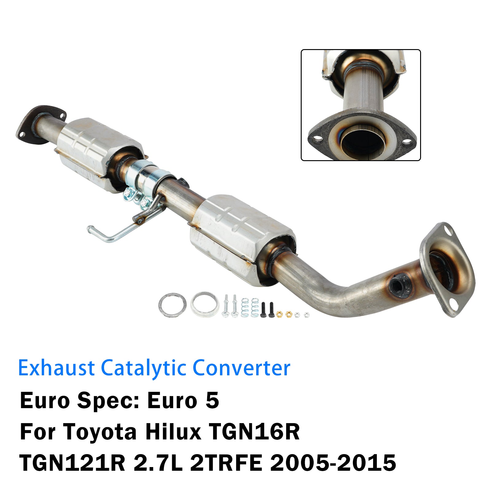 Catalytic Converter For Toyota Hilux TGN16R TGN121R 2.7L 2TRFE 2005-2015