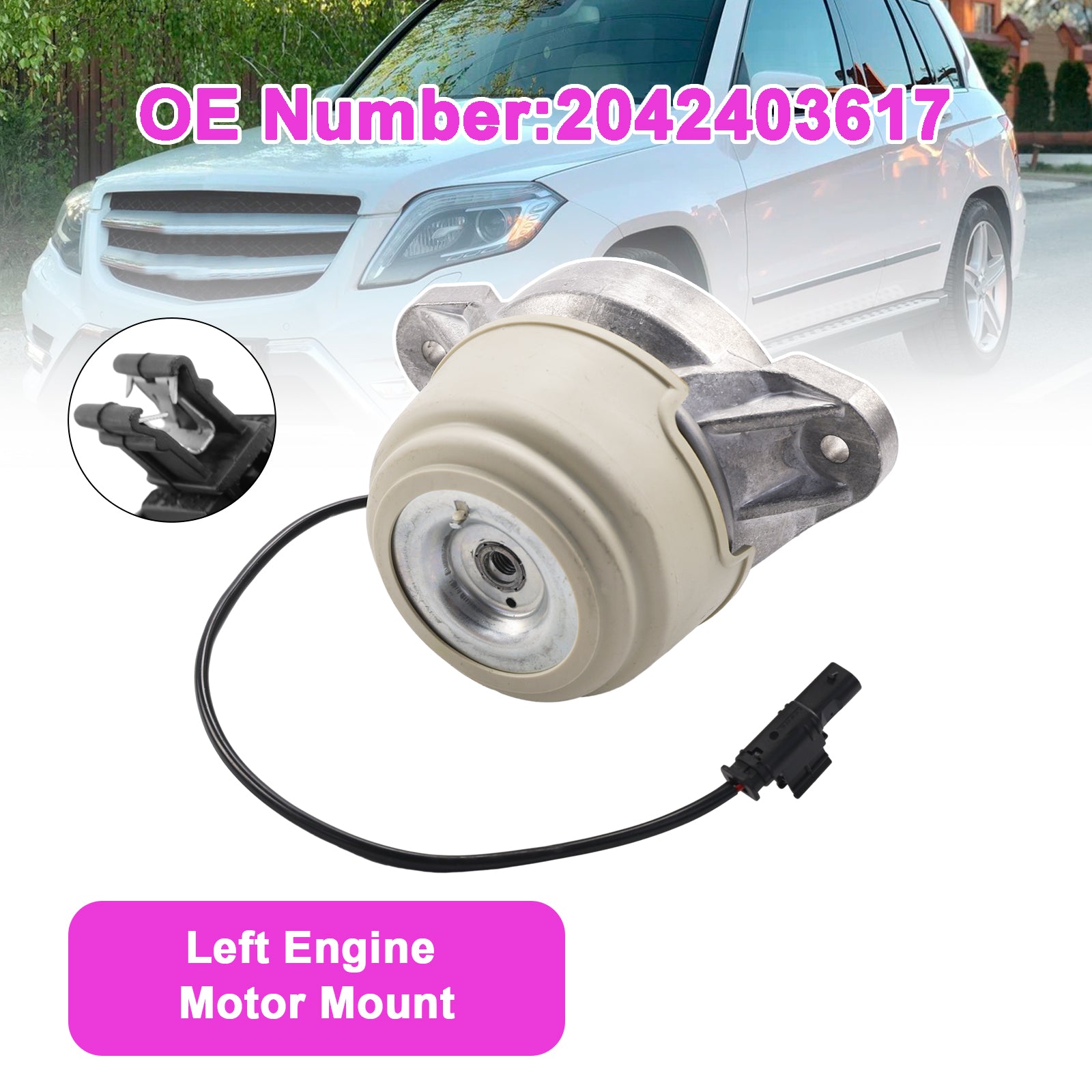Left Engine Motor Mount 2042403617 For Mercedes-Benz GLK250 2013-2015