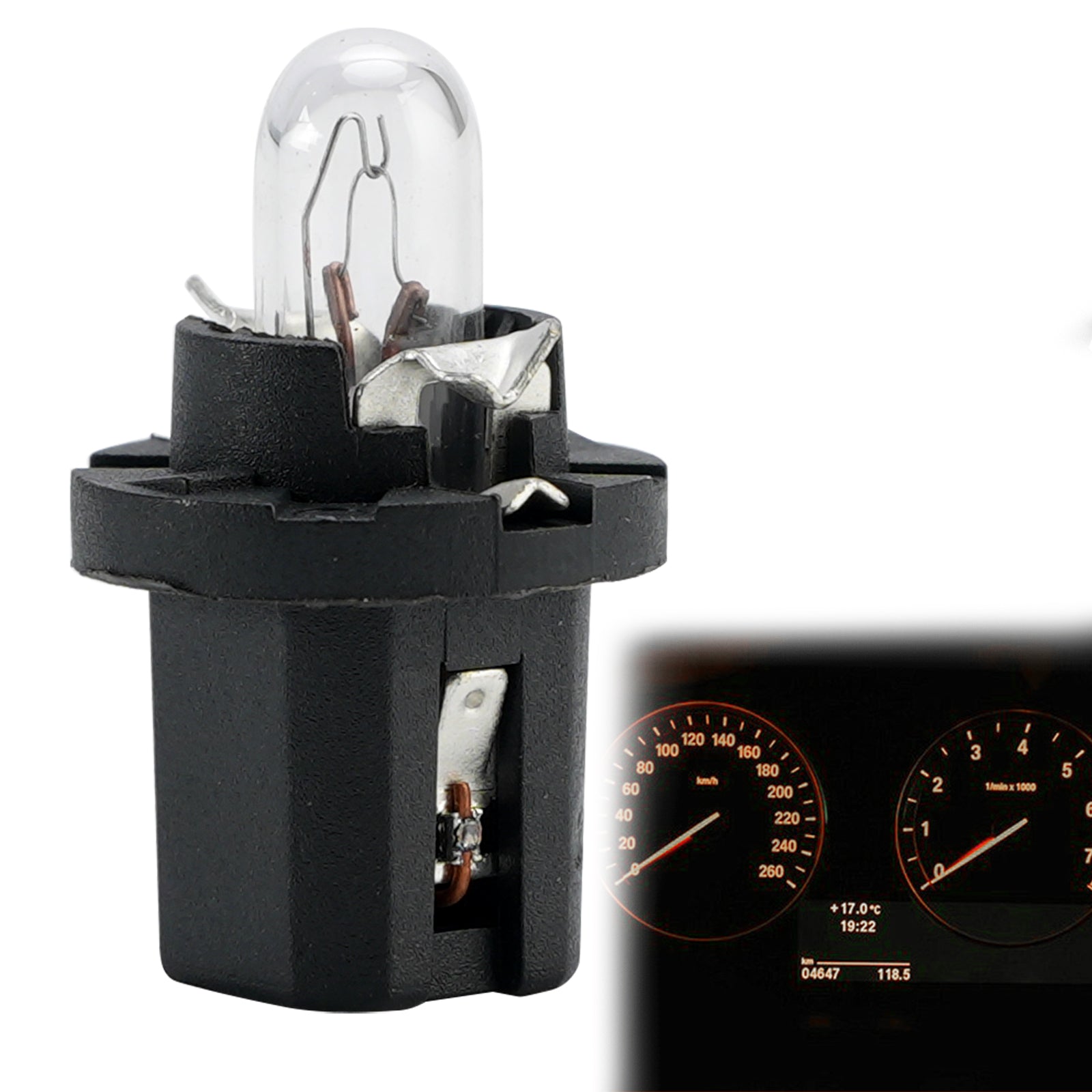 Car Light Halogen Instrument Panel Bulb 2721MF8 12V 1.2W B8.3D For OSRAM