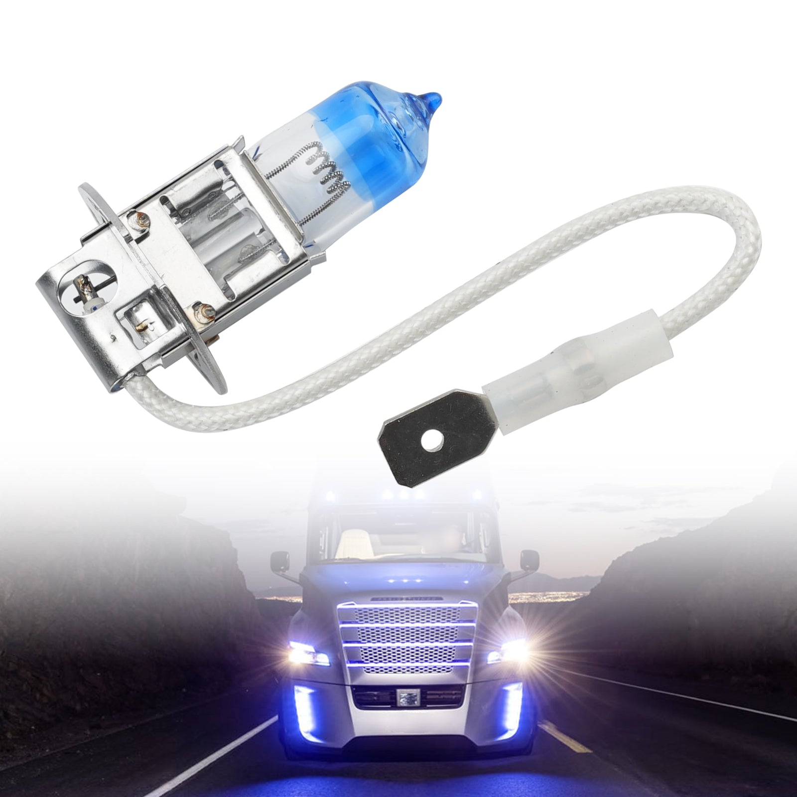 Car Light Night X Halogen Headlight Bulb H3 62243NX 24V 100W PK22s For OSRAM