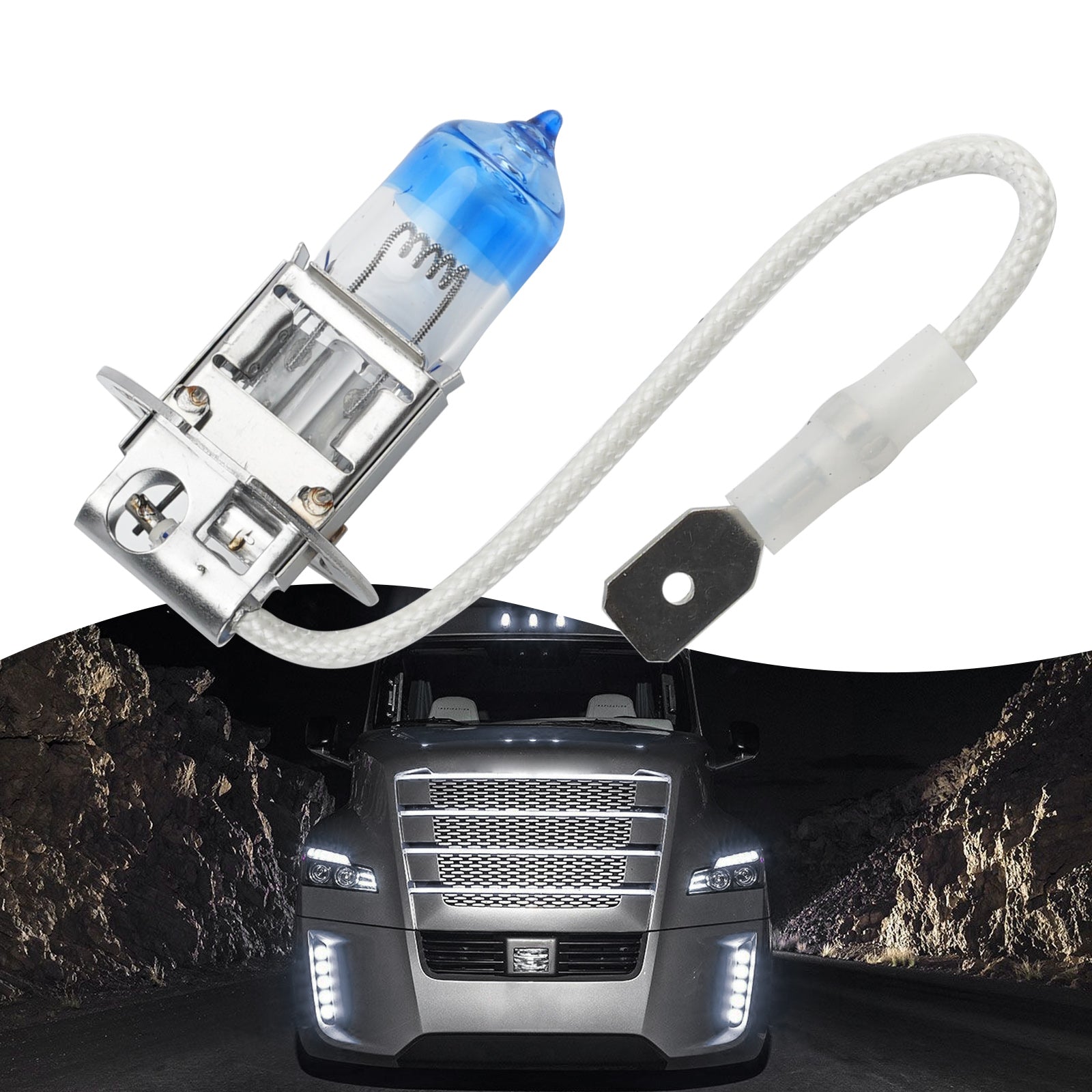 Car Light Night X Halogen Headlight Bulb H3 62243NX 24V 100W PK22s For OSRAM