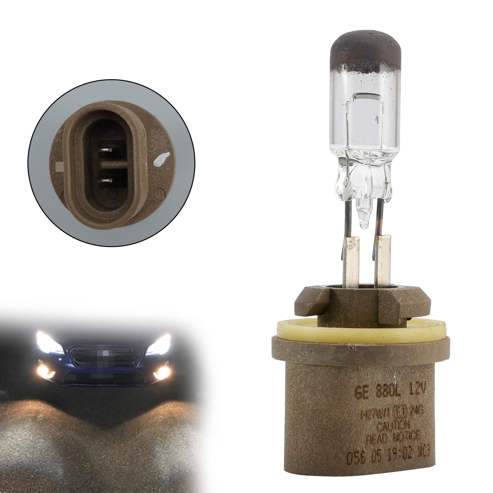 Car Light Standard Halogen Fog Bulb H27W/1 880L 12V 27W PGJ13 For GE