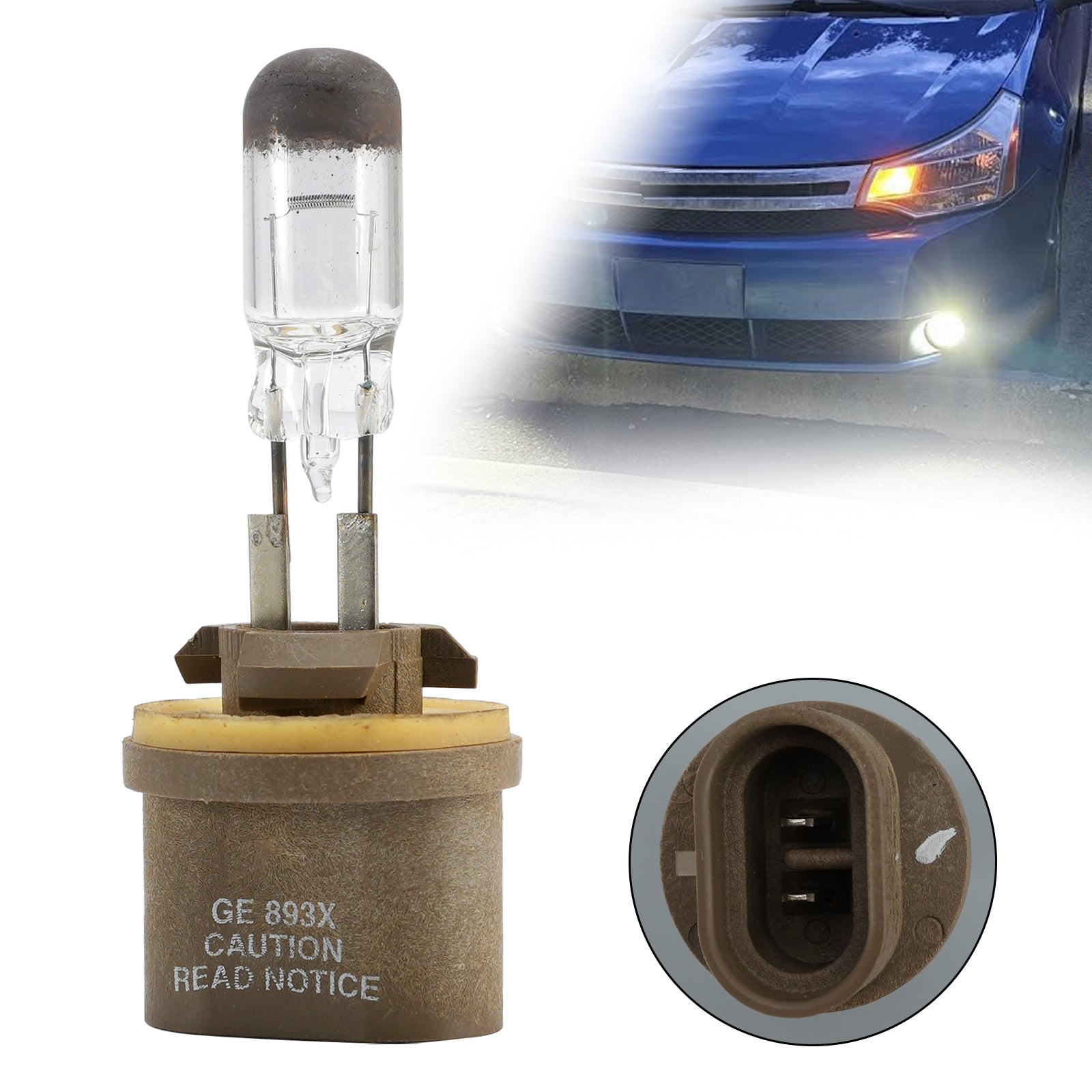 Car Light Standard Halogen Fog Bulb H27W/1 893X 12V 37W PGJ13 For GE
