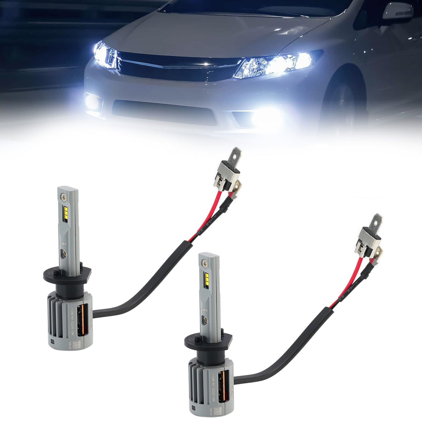 Car Light LED X-tremeUltinon H1 11258U92X2 12/24V 13W 5800K For PHILIPS