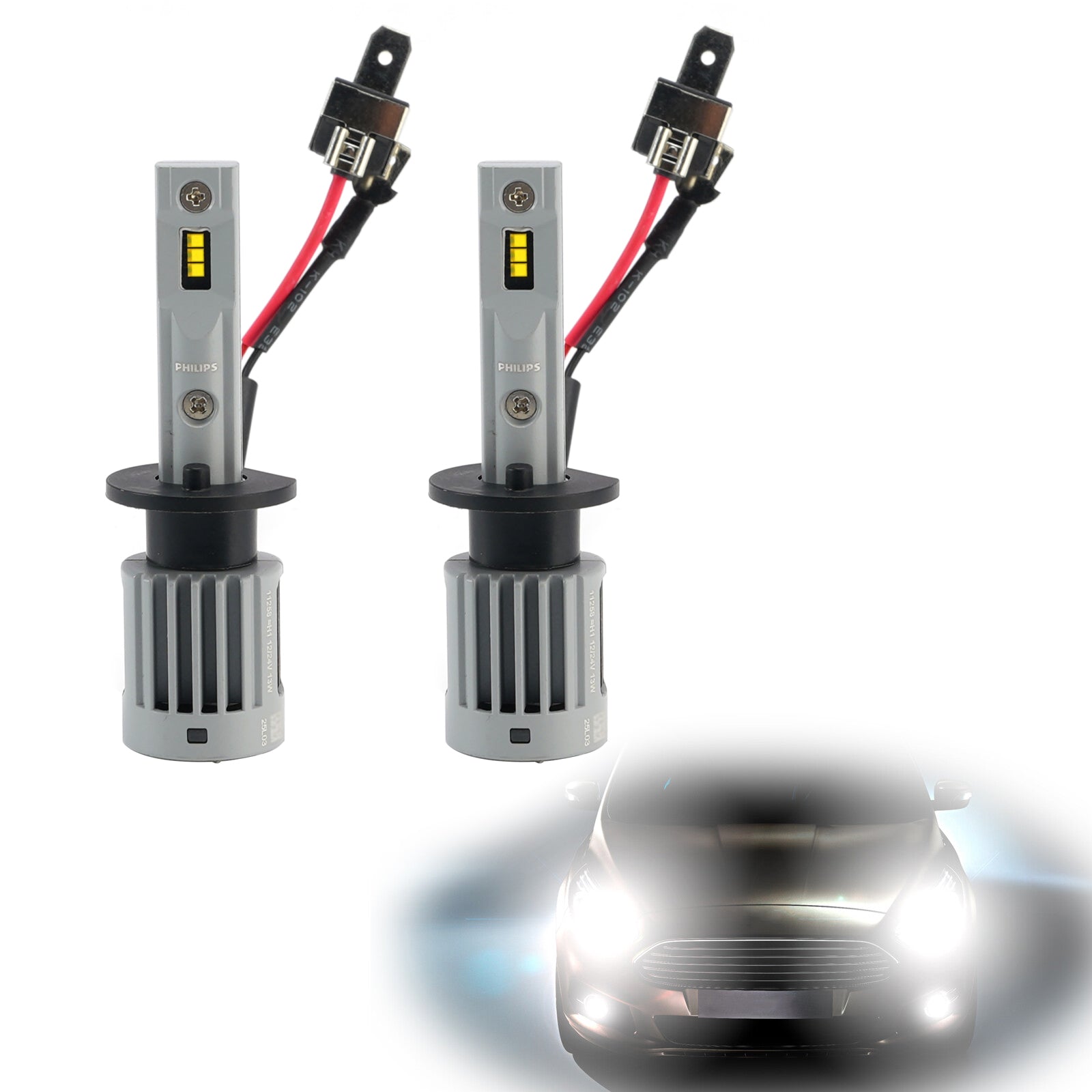 Car Light LED X-tremeUltinon H1 11258U92X2 12/24V 13W 5800K For PHILIPS