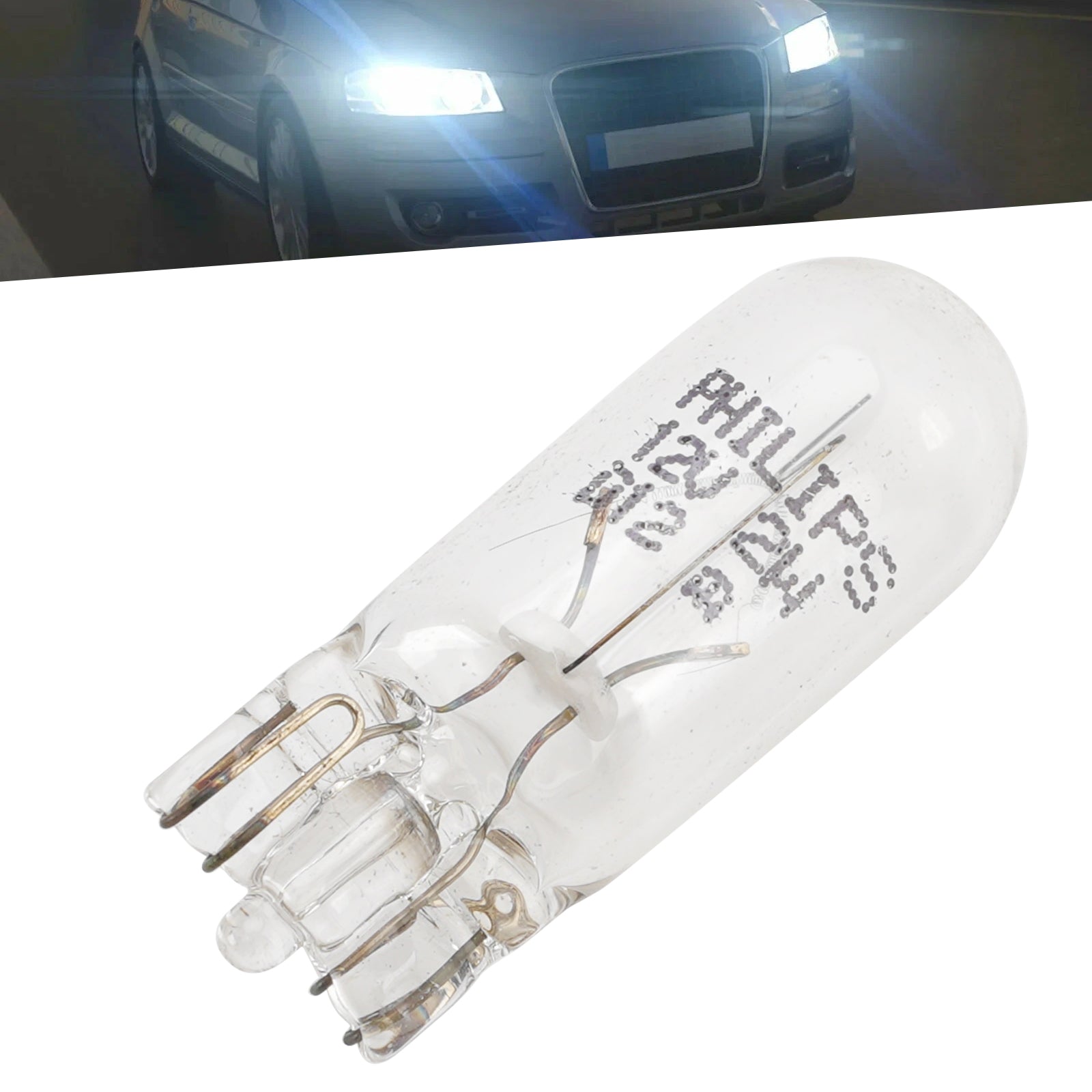 Car Light Halogen Auxiliary Lamp T10 W2W 12960 12V 2W For PHILIPS