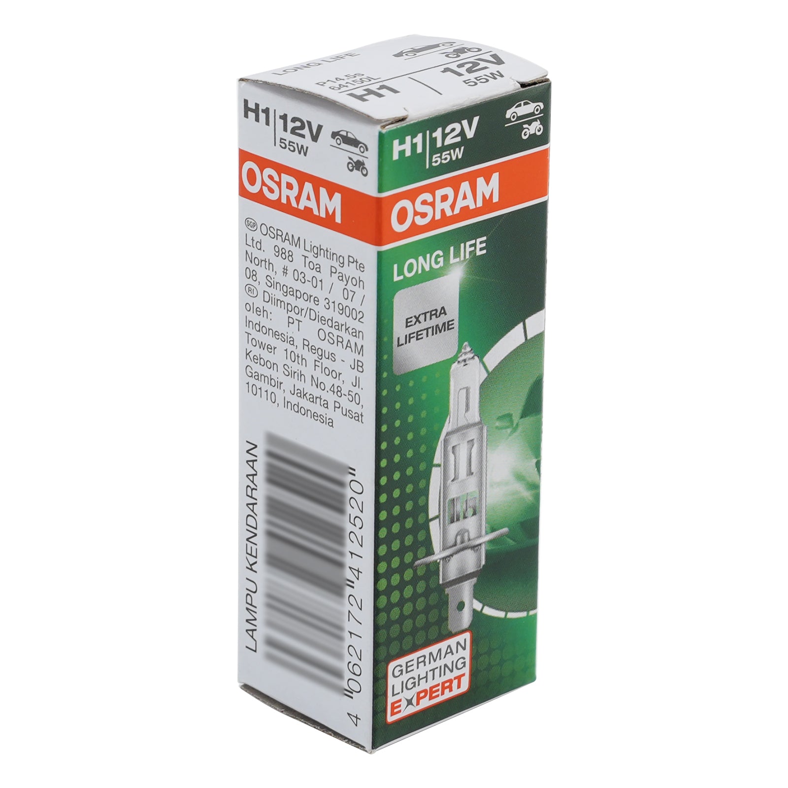 Car Light Halogen Headlight Bulb H1 64150L 12V 55W P14.5s For OSRAM