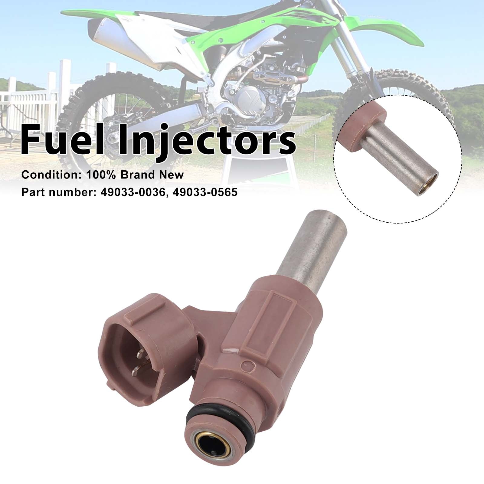 49033-0036 Fuel Injectors 49033-0565 For Kawasaki KX450F Ninja H2 SX SE+