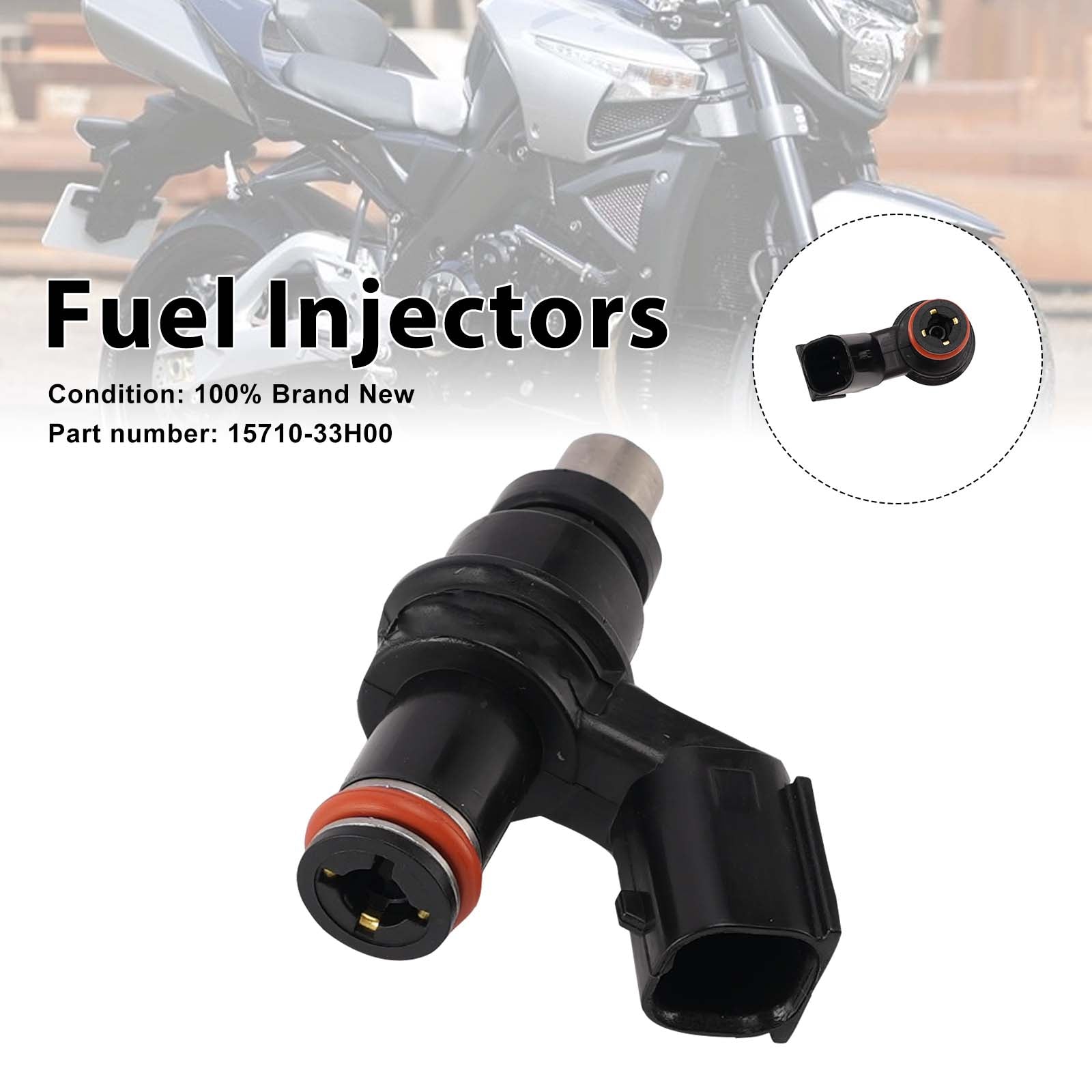 Fuel Injectors 15710-33H00 For Suzuki King Quad 400 LTA400 LTF/LTZ400 08-13