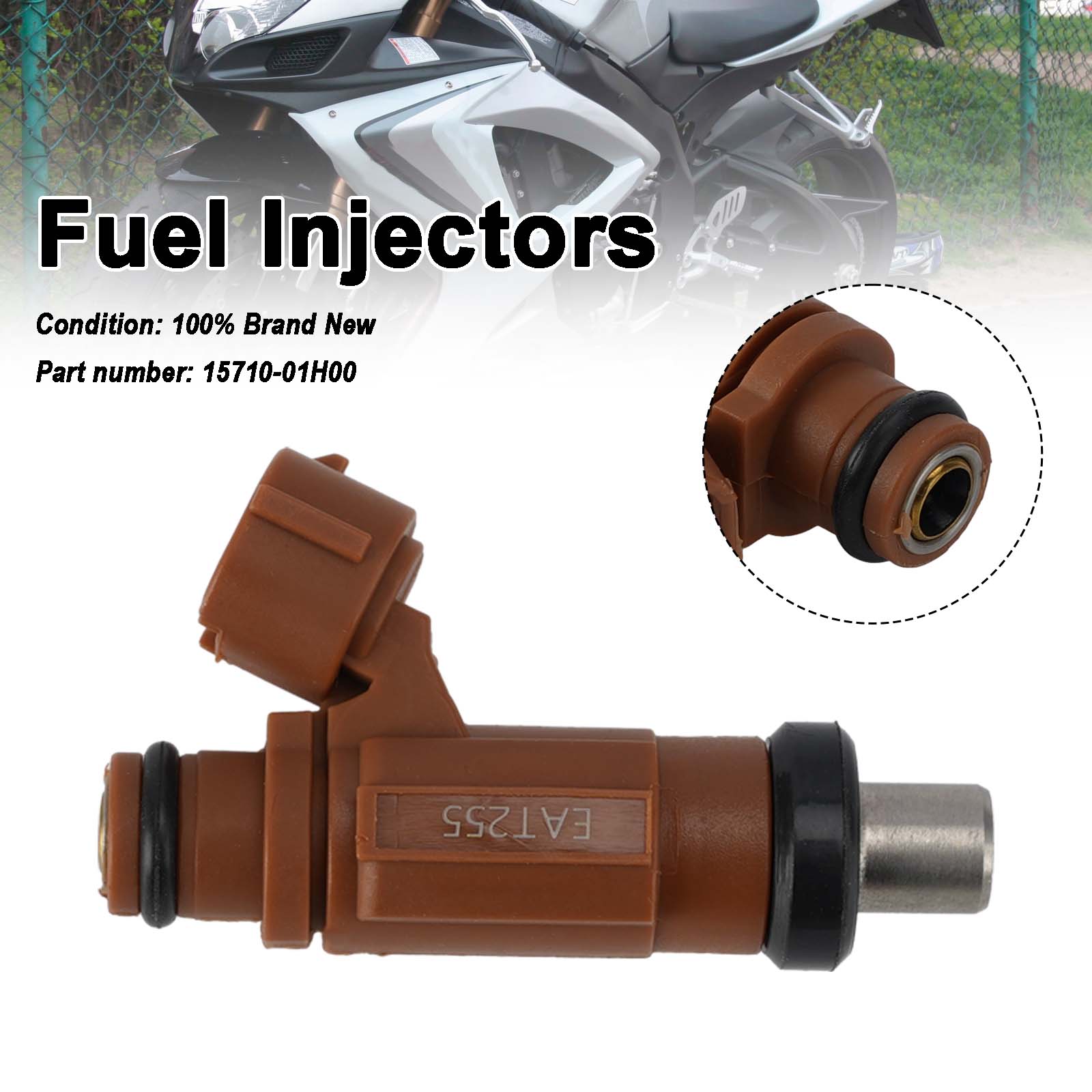 Fuel Injectors 15710-01H00 For SUZUKI GSXR600 GSXR750 2006-2007