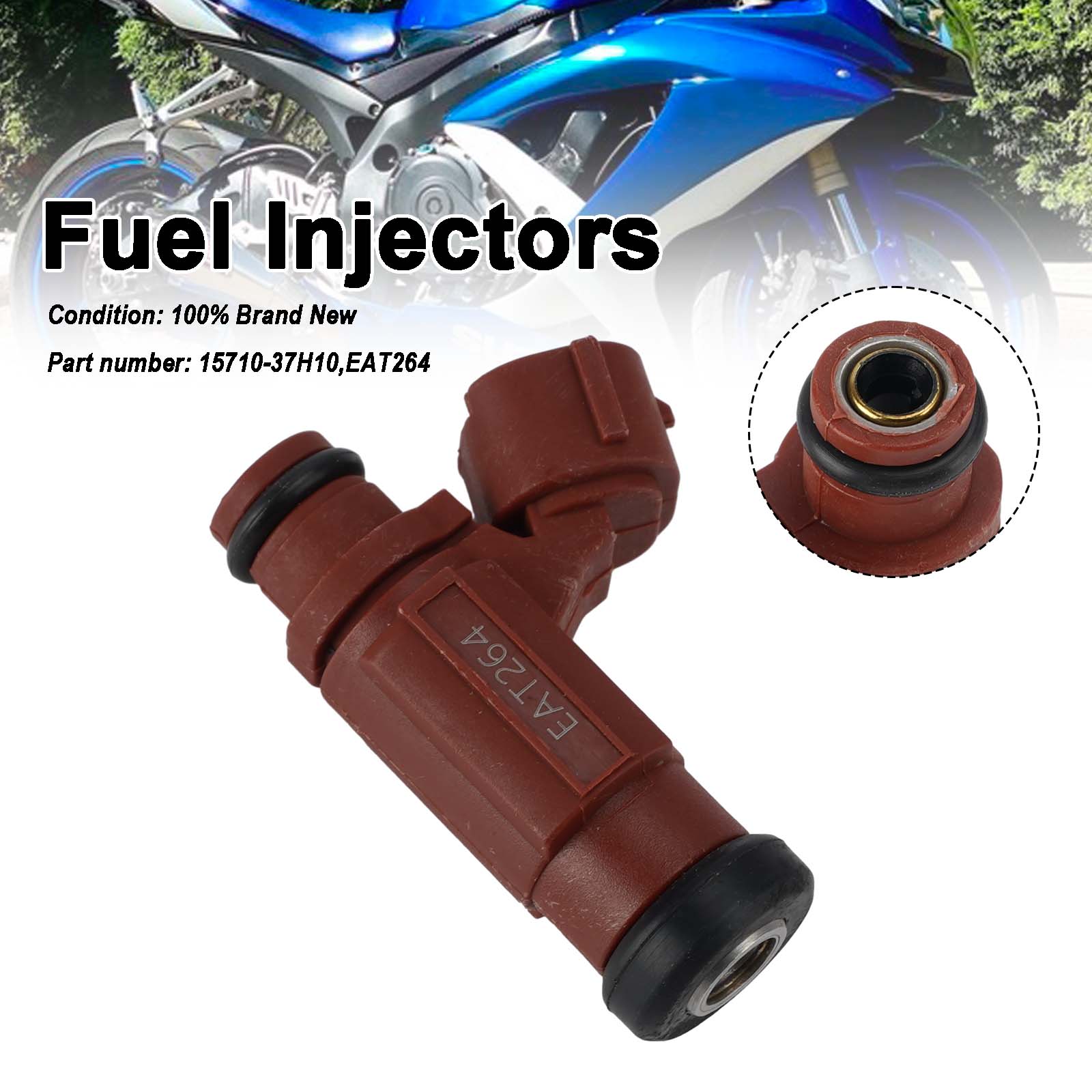EAT264 Fuel Injectors 15710-37H10 For Suzuki GSX-R600 GSX-R750 08-09