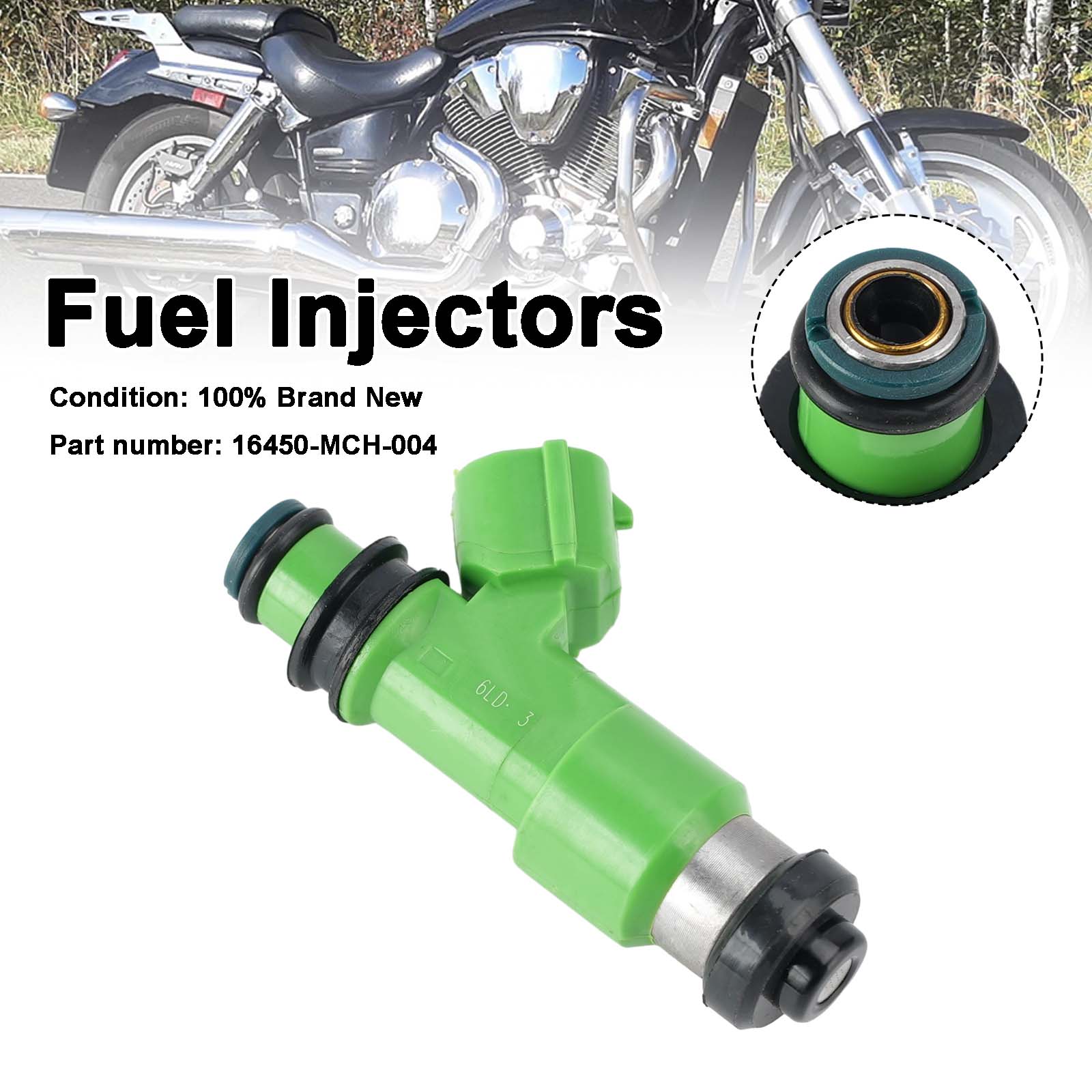 Fuel Injectors 16450-MCH-004 For Honda VTX1800 VTX1800C R S/N/F/T