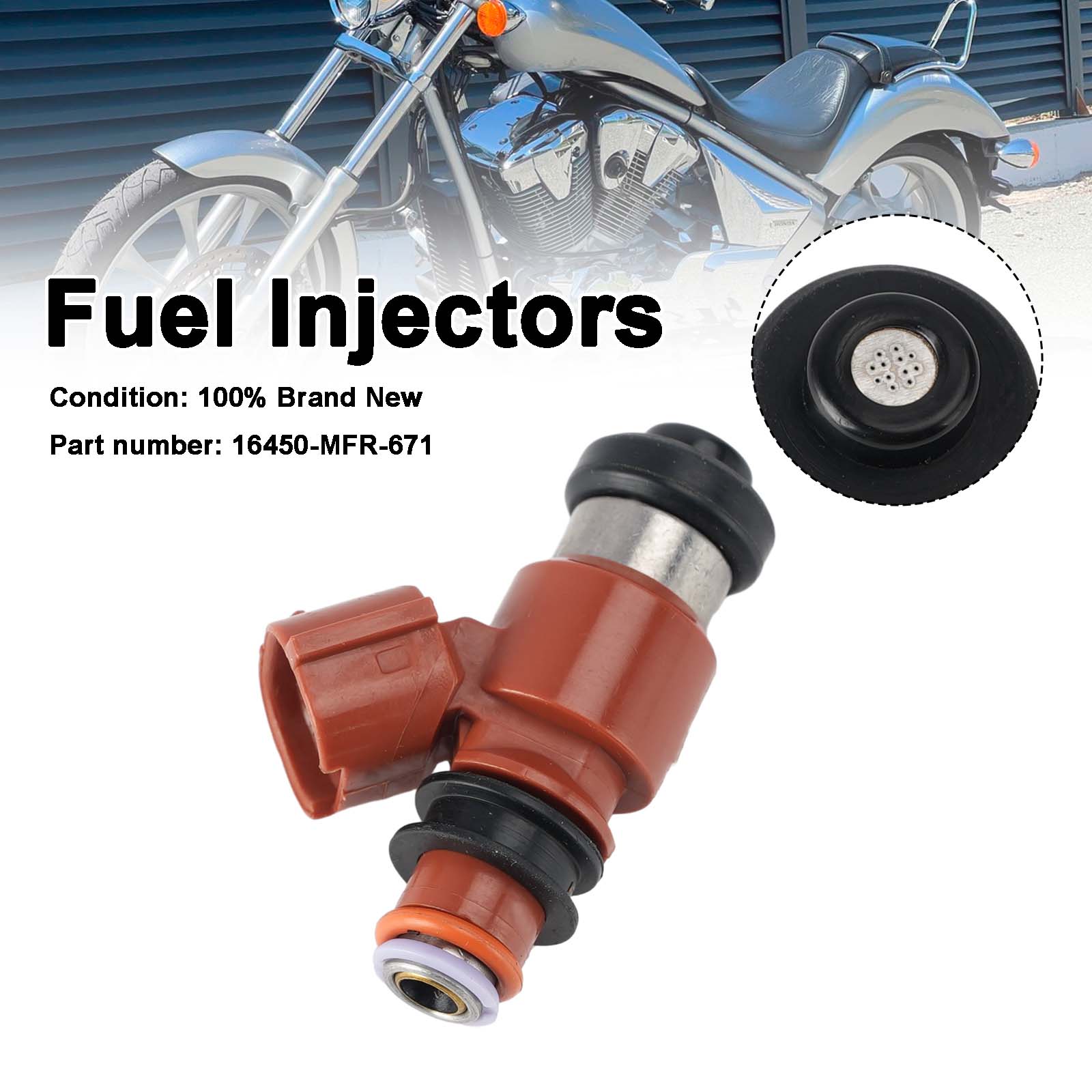 Fuel Injectors 16450-MFR-671 For Honda VT1300 2010-2025