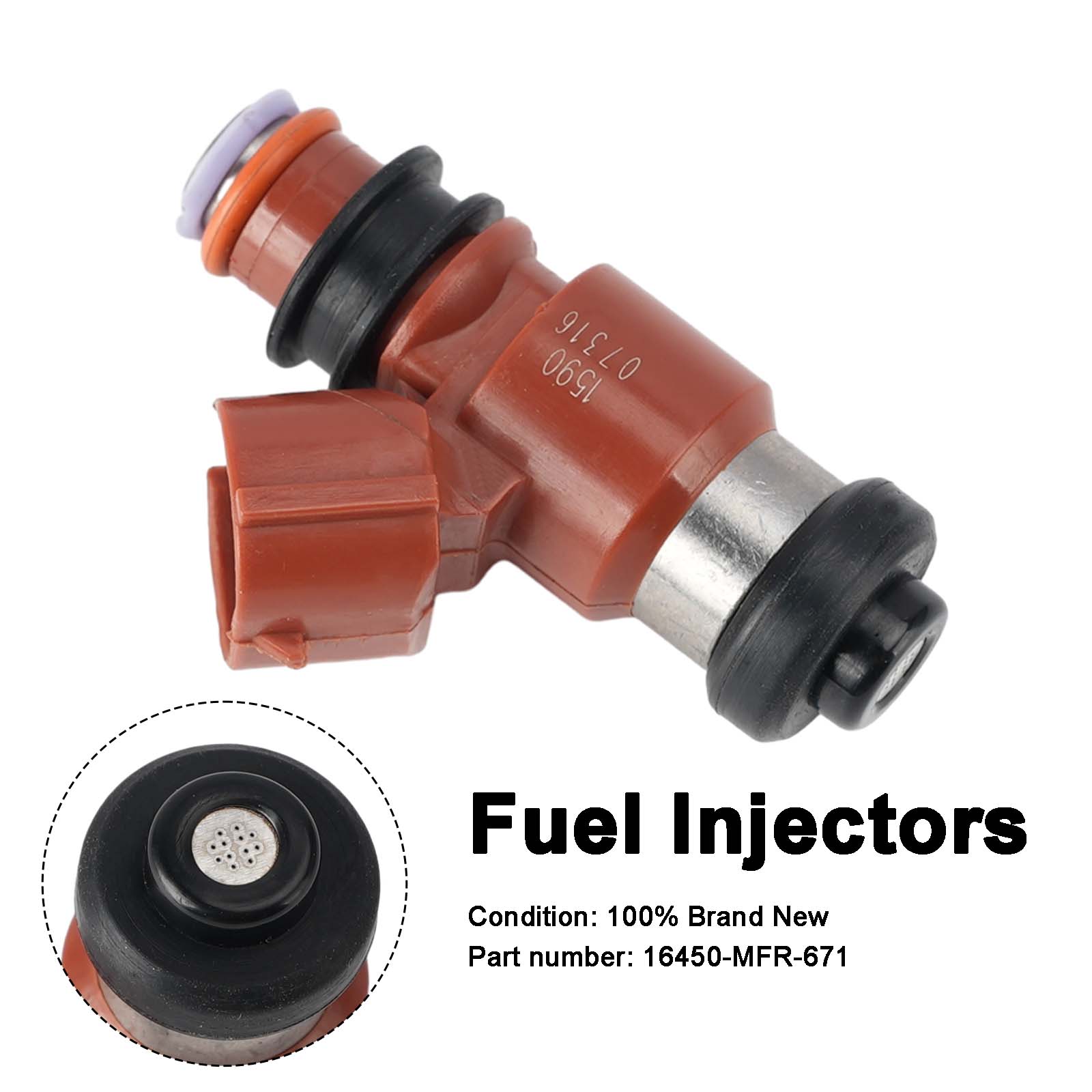 Fuel Injectors 16450-MFR-671 For Honda VT1300 2010-2025