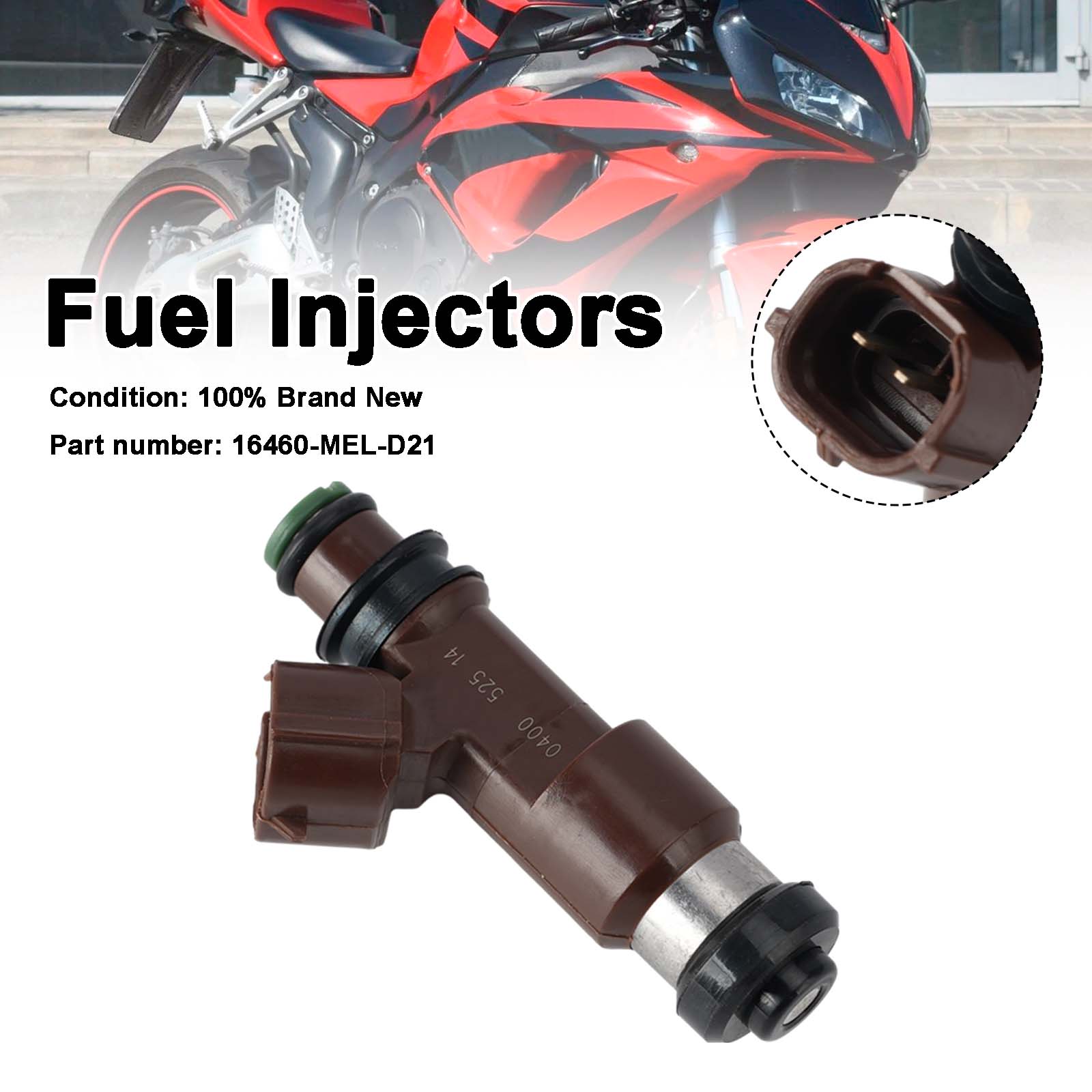 Fuel Injectors 16460-MEL-D21 For Honda CBR1000RR 2006-2007
