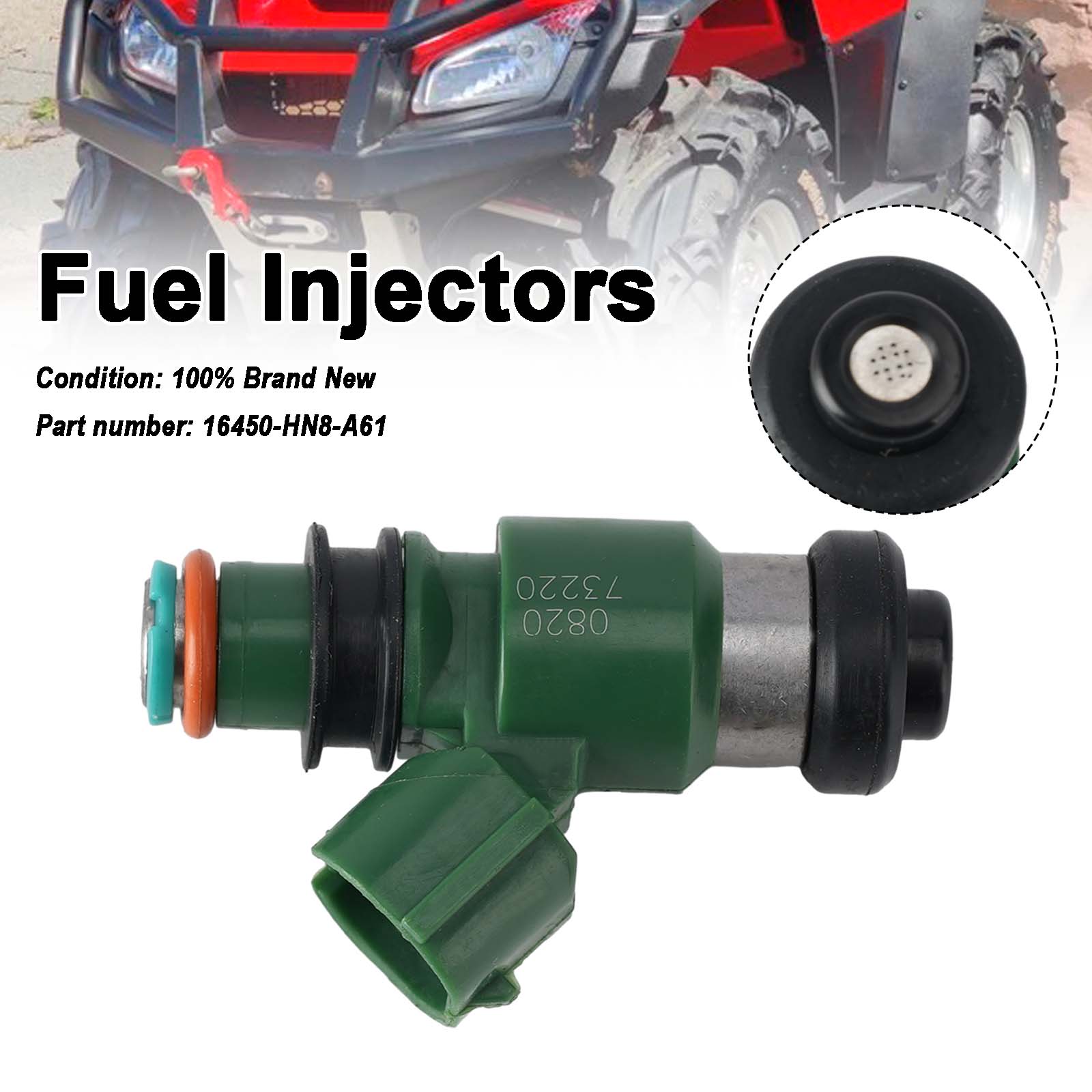 Fuel Injectors 16450-HN8-A61 For Honda TRX680FA SXS700 MUV700 TRX700XX 06-18
