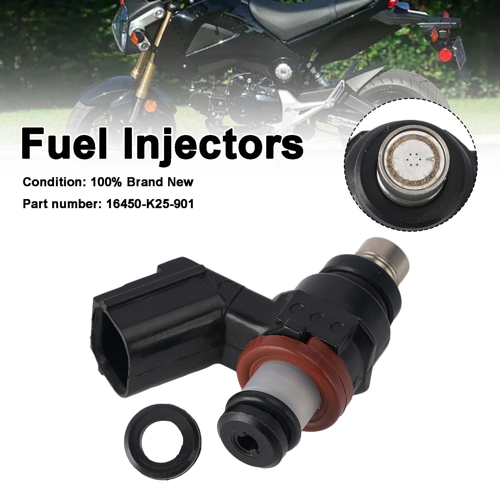 Fuel Injectors 16450-K25-901 For Honda GROM 125 2014-2015