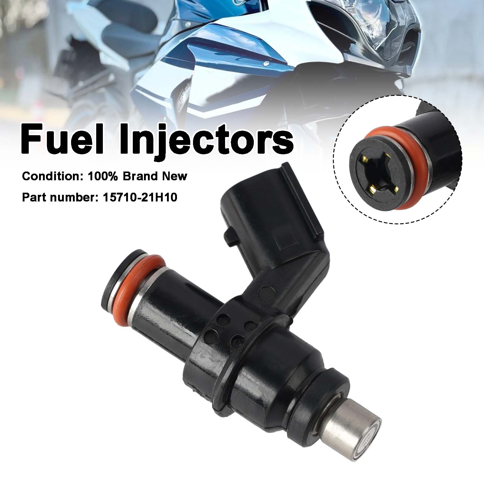 Fuel Injectors 15710-21H10 For Suzuki King Quad 400 LTA400 LTF400 14-24