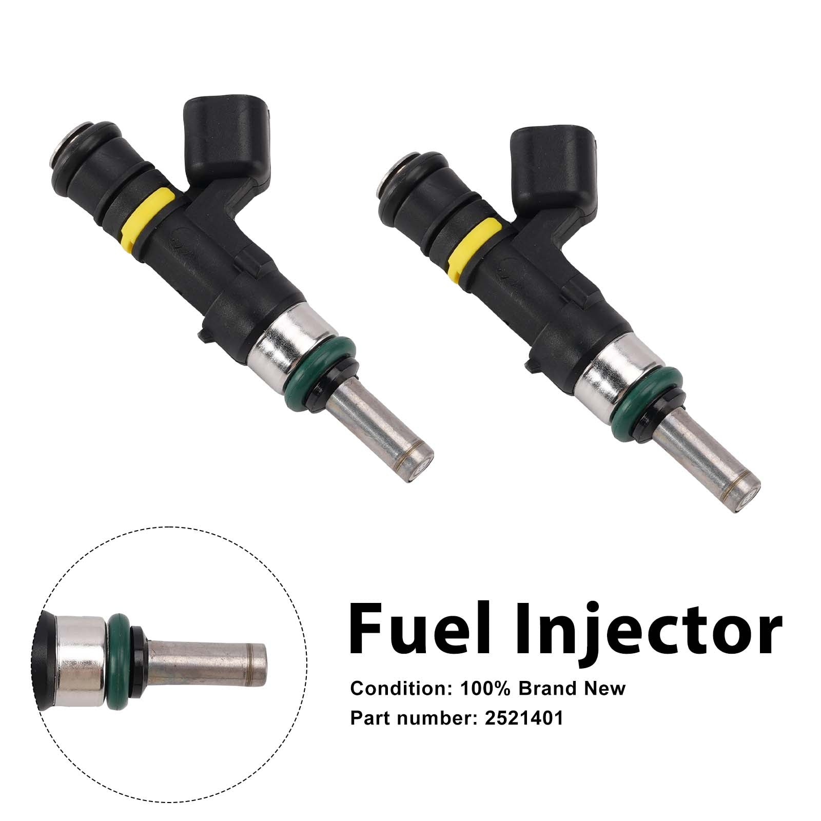 2PC 2521401 Fuel Injectors For Indian Scout 2015-2022
