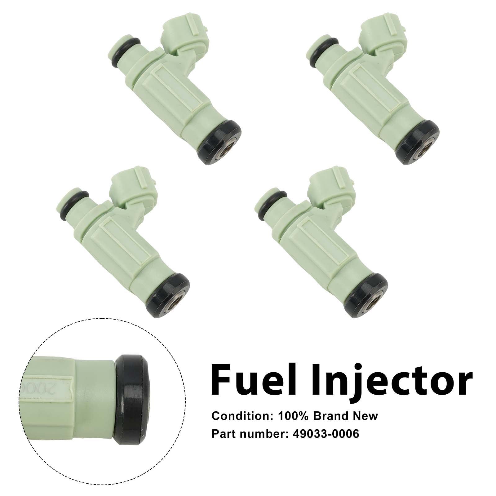 4PC Fuel Injectors 49033-0006 For Kawasaki NINJA ZX636 ZX-6R 2004-2006