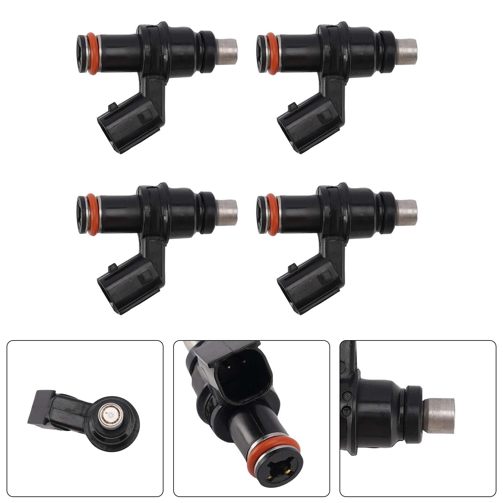 4PC Fuel Injectors 49033-0015  For Kawasaki Ninja ZX6R ZX600R ZX600P 07-12