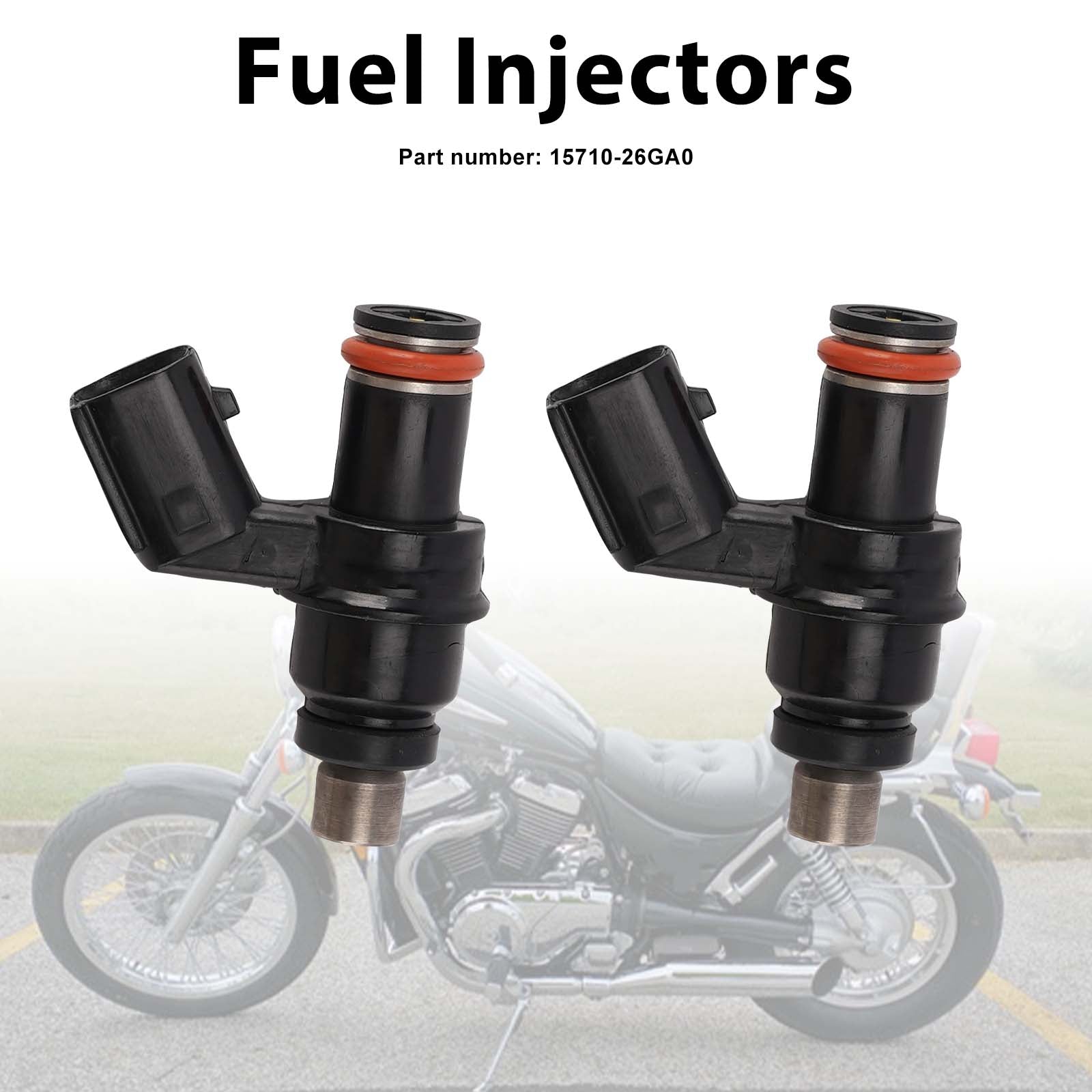 2PC Fuel Injectors 15710-26GA0 For Suzuki BOULEVARD C50 C50T M50 2007-2012