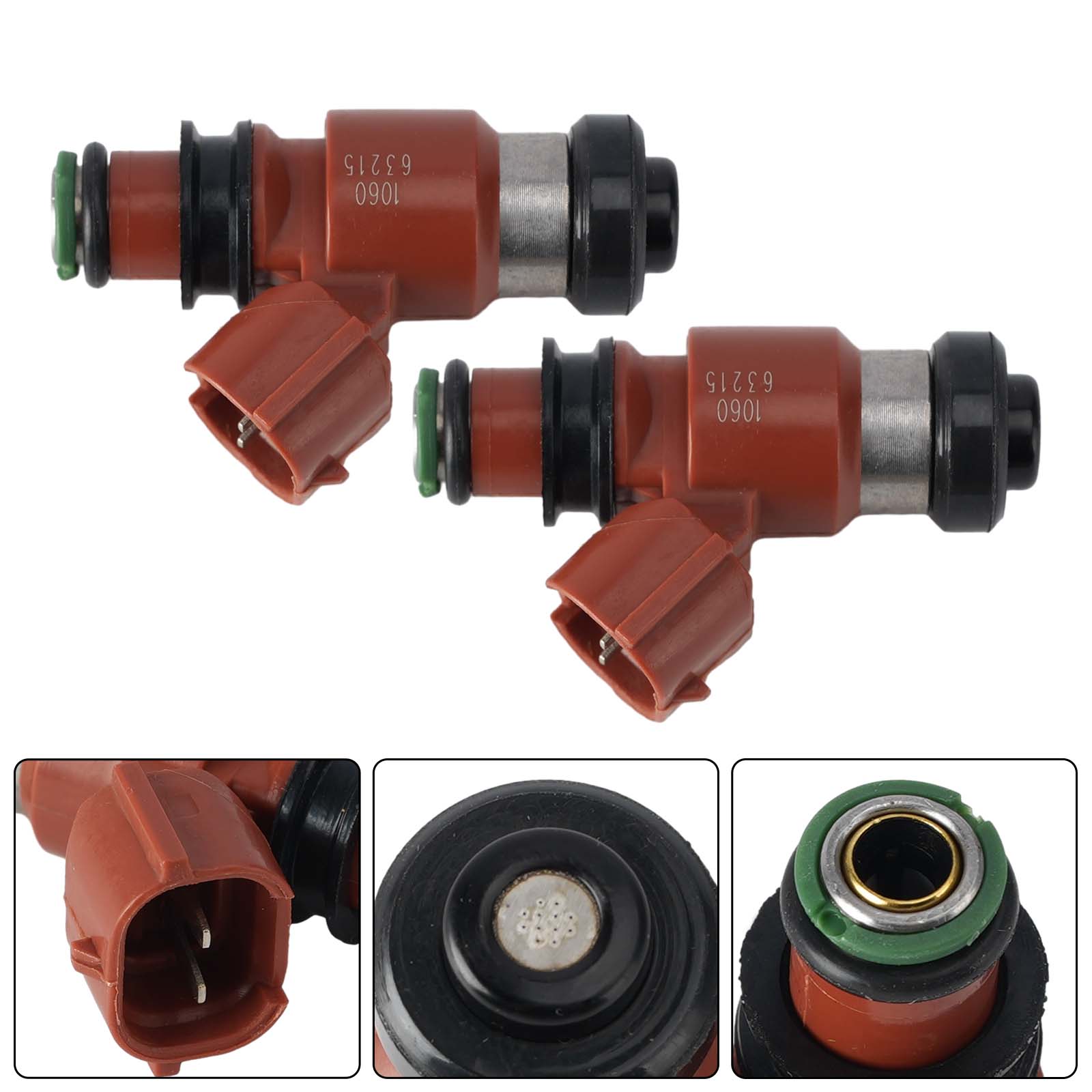 2PC Fuel Injectors 16450-MFJ-D01 For Honda Rebel 500 17-24 CB500 CBR600RR