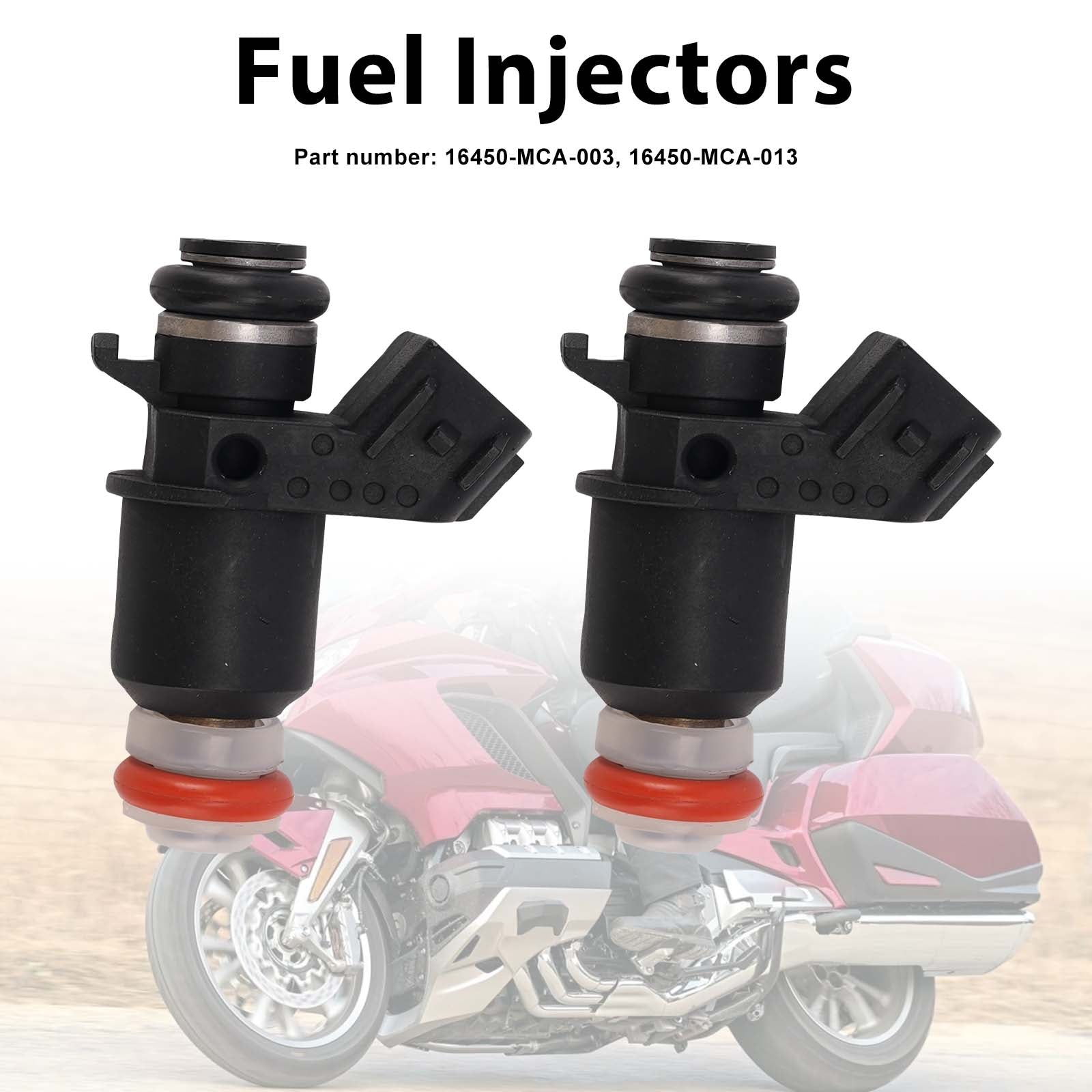 2PC 16450-MCA-013 Fuel Injectors 16450-MCA-003 For Honda Valkyrie 1800 GL1800 FSC600A