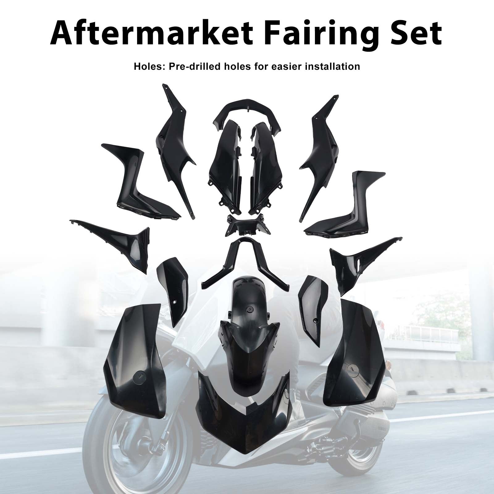 Bodywork Fairing Injection Unpainted For Yamaha X-MAX 300 2025-2026