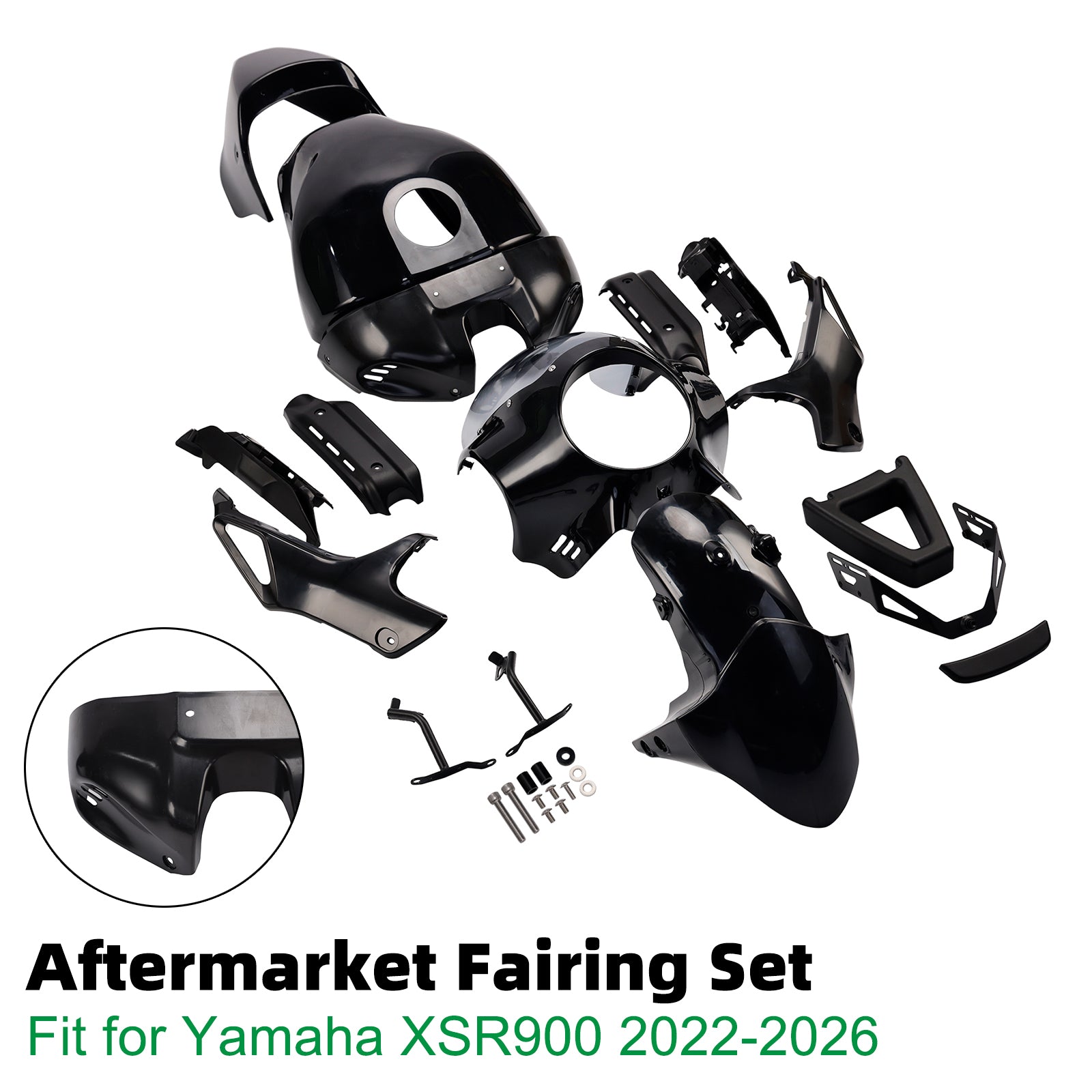 Bodywork Fairing Injection ABS Unpainted For Yamaha XSR900 2022-2026