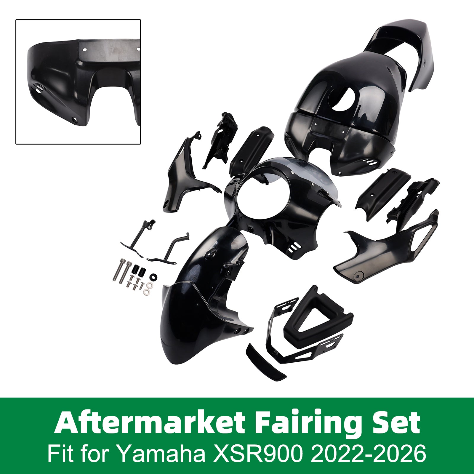 Bodywork Fairing Injection ABS Unpainted For Yamaha XSR900 2022-2026