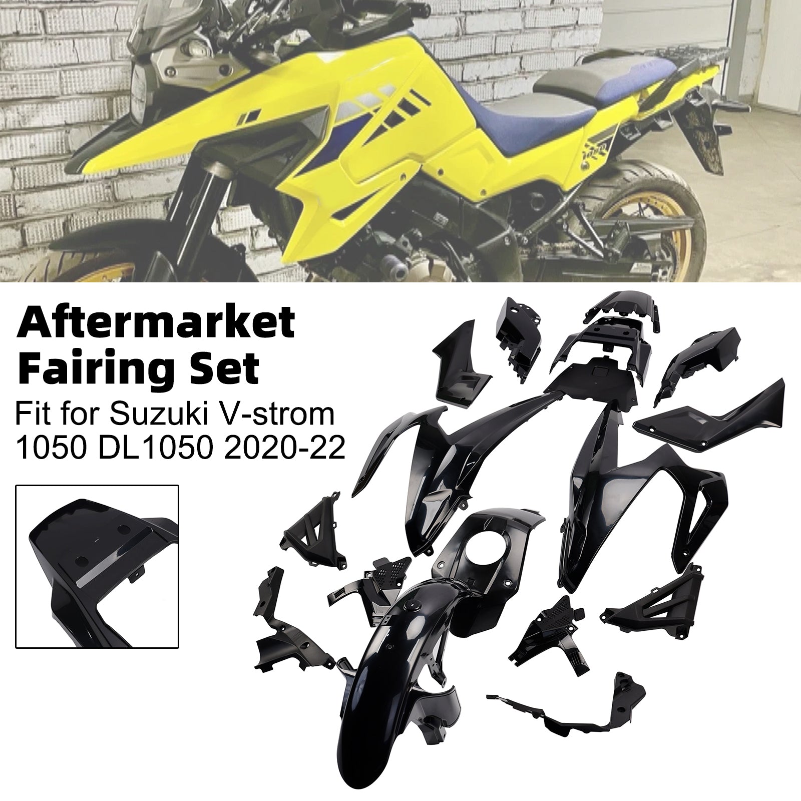 Bodywork Fairing Injection Unpainted For Suzuki V-strom 1050 DL1050 20-22