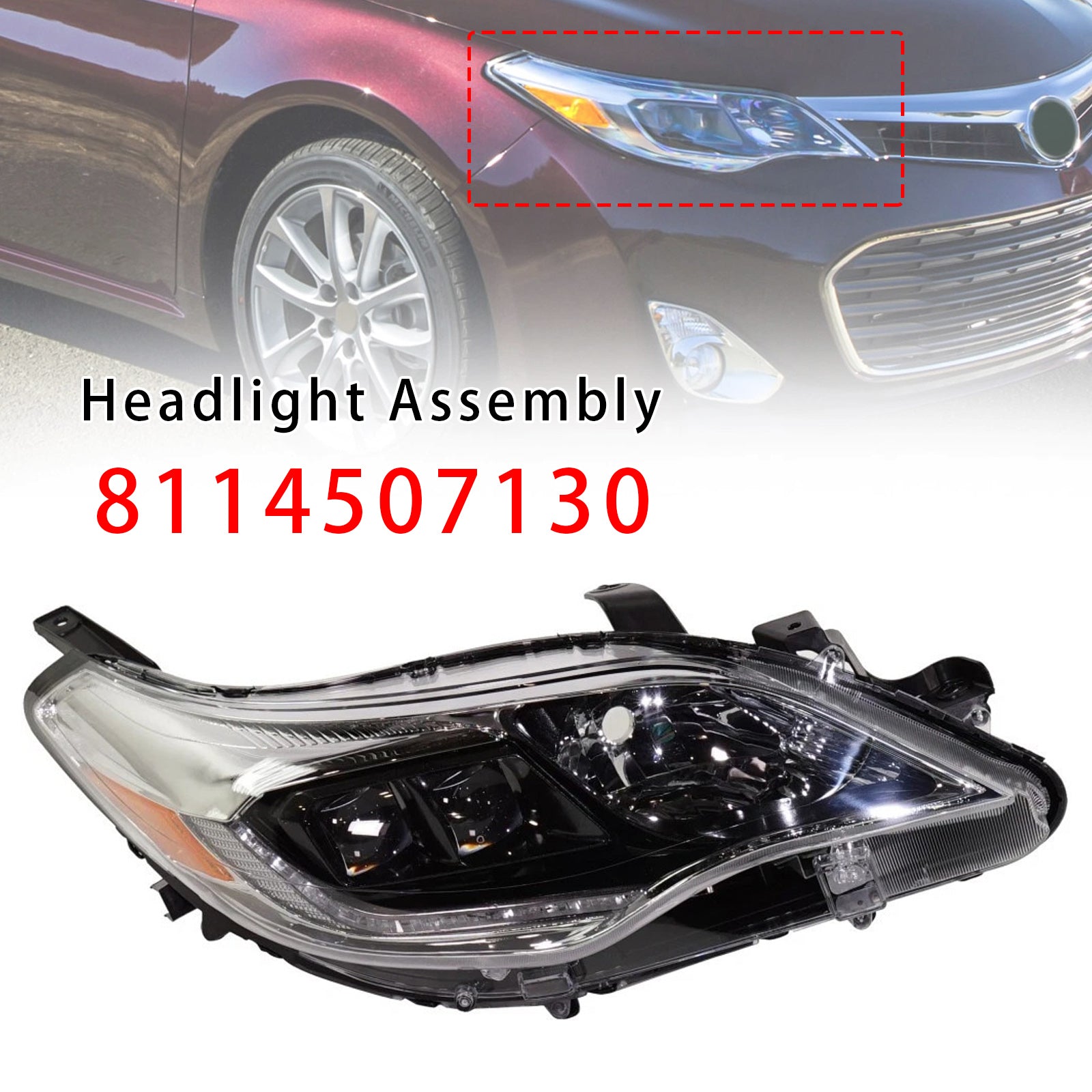 Right Xenon/HID Head Light 8114507130 For Toyota Avalon 2013-2015