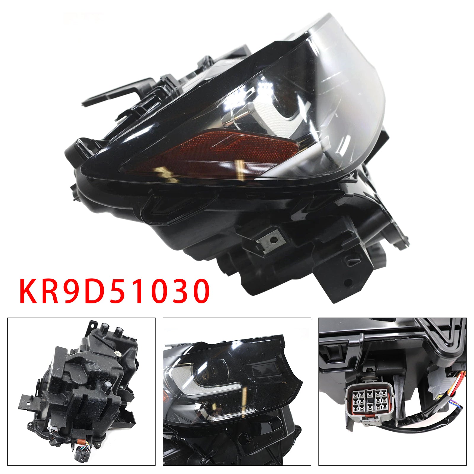 Right LED Head Light Without DRL/AFS For Mazda CX-90 2024-2025 KR9D51030